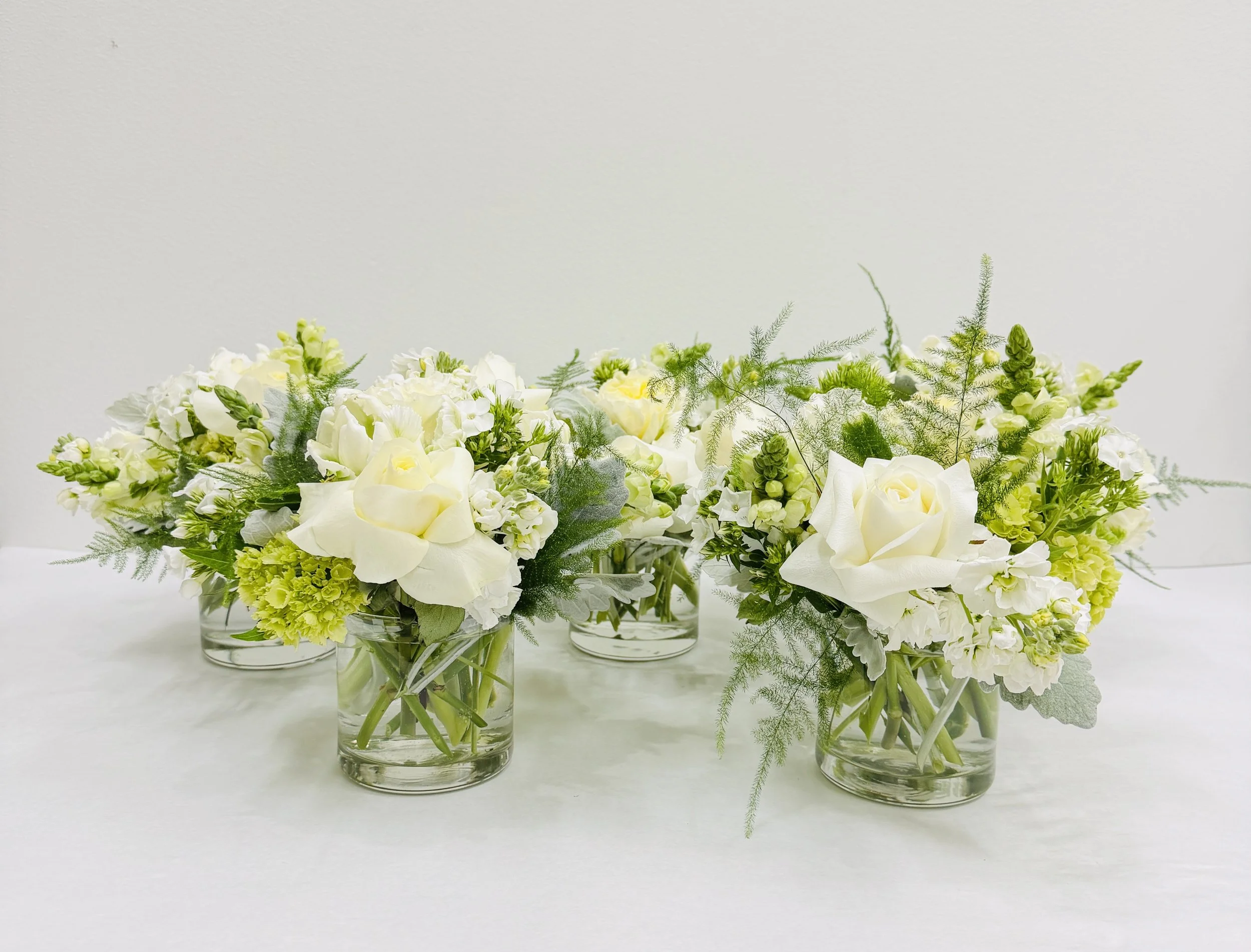 White & Green Flowers