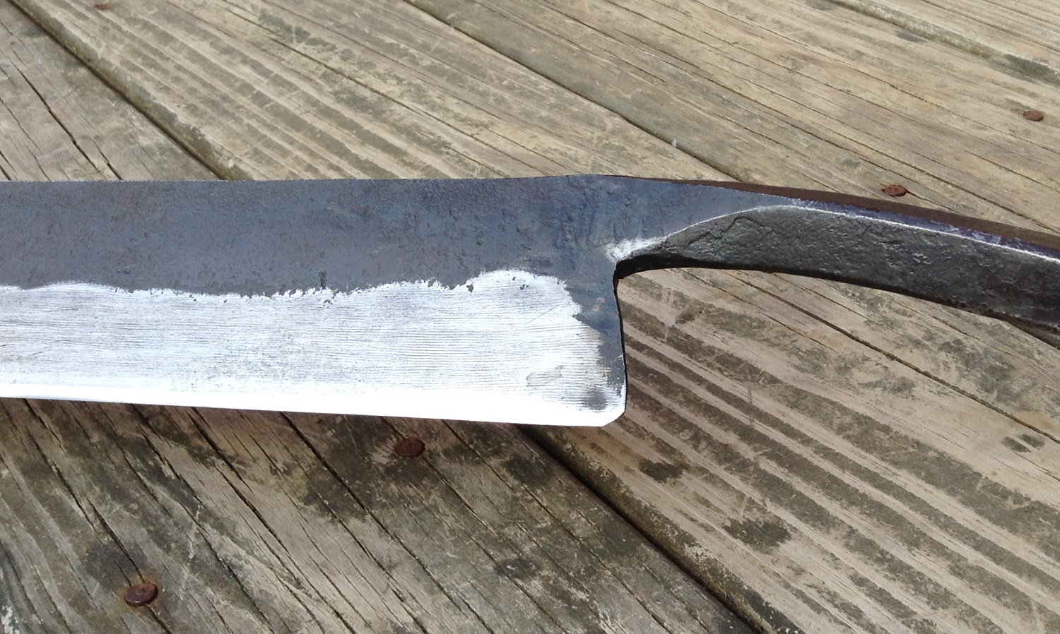 clog-maker's knife, steel, tool steel, 2014 