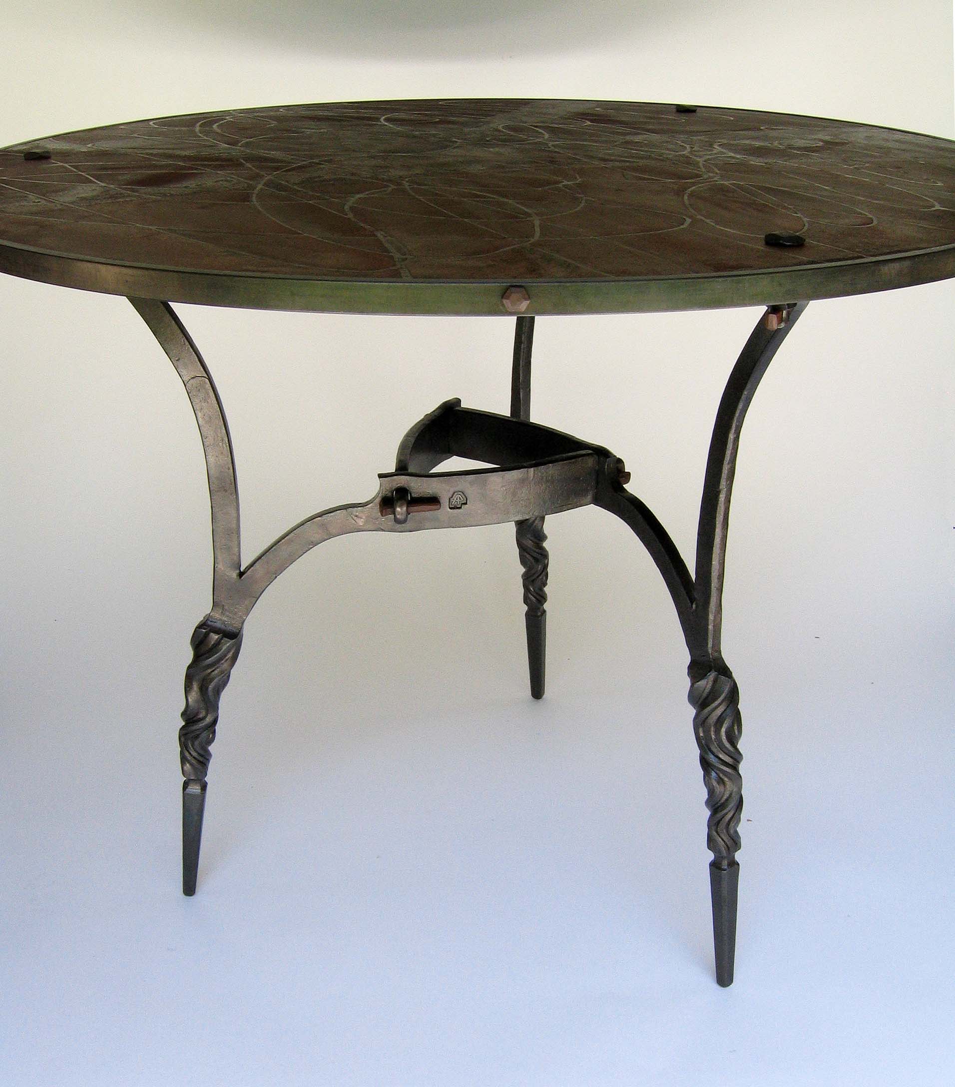  kitchen table, steel, plywood, 2013 