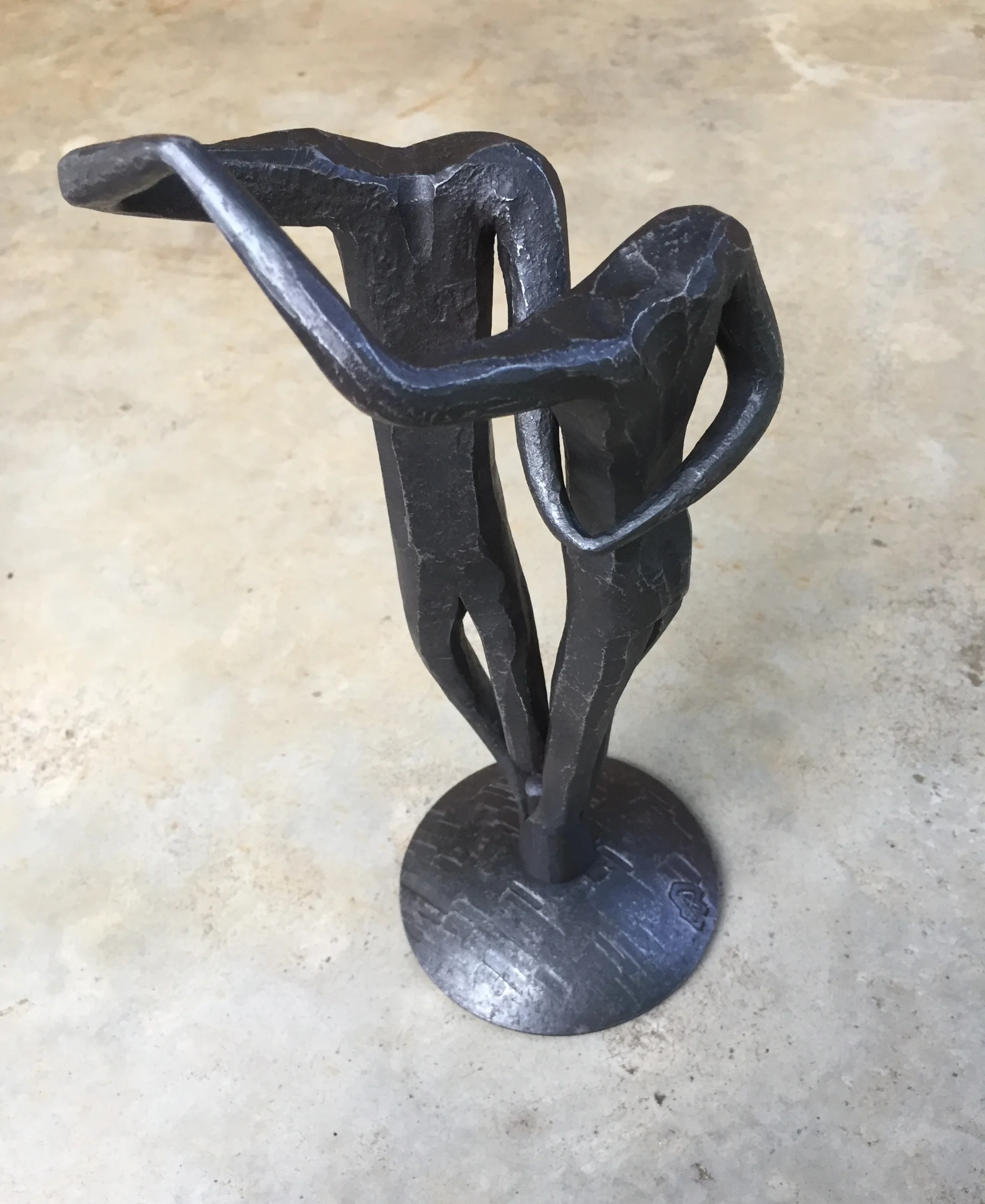 Salsa Dancers, mild steel, 2017