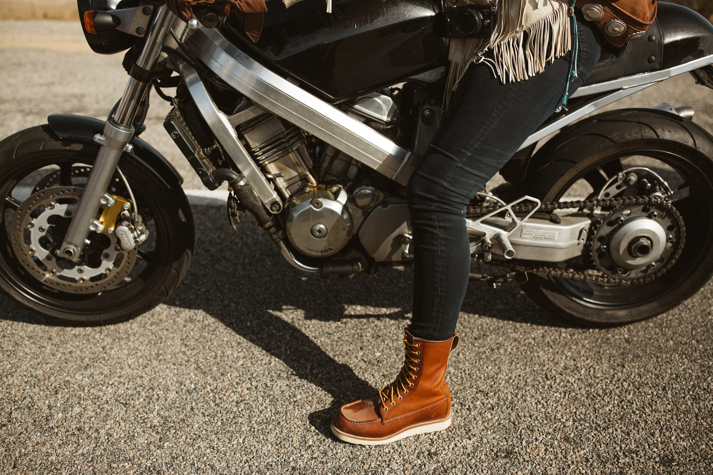 Photo of 2015 Babes Ride Out Jennifer McClain and her pair of 877 Joshua Tree, CA Courtesy of Jenny Linquist http://jennylinquist.tumblr.com/
