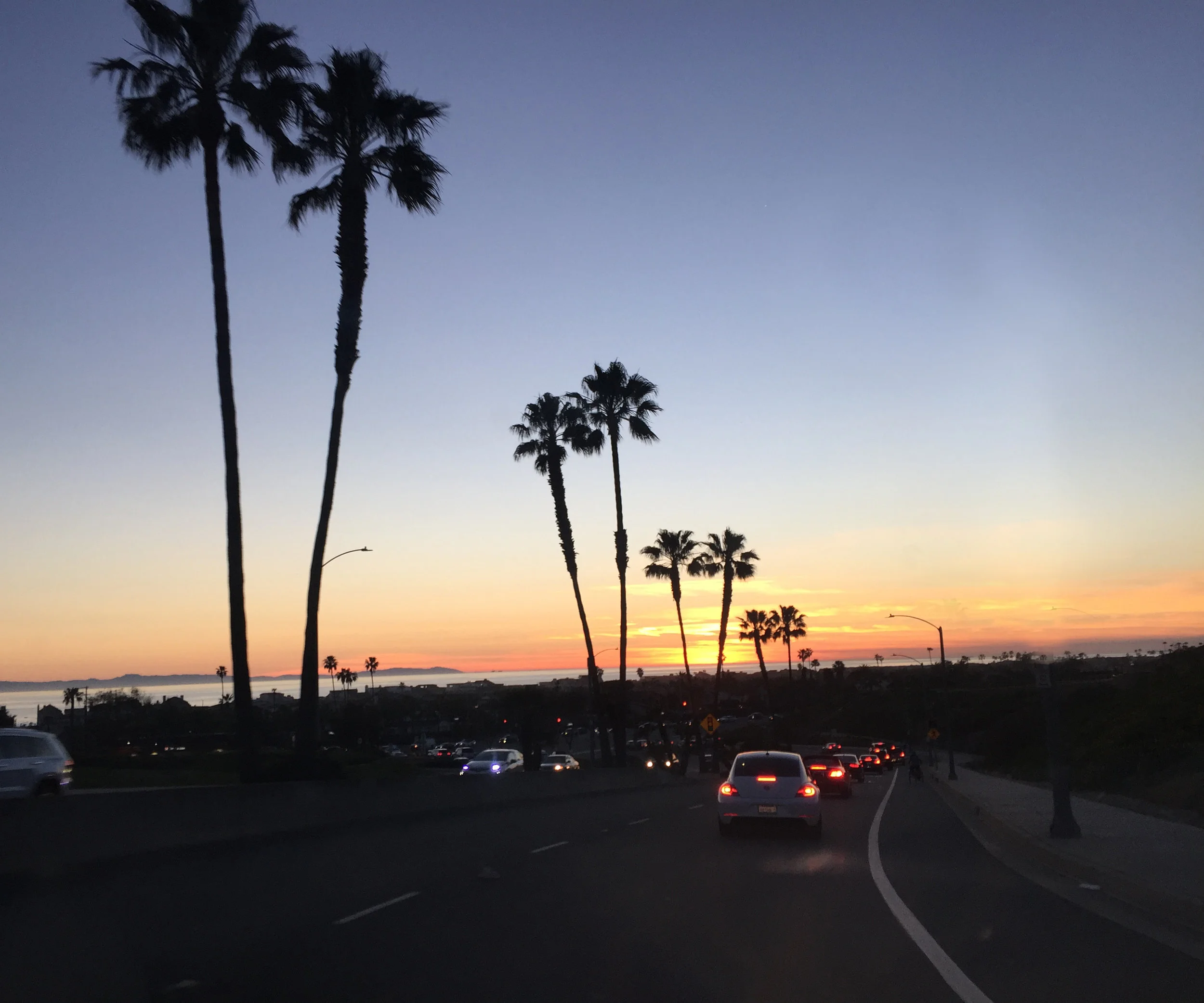 Nothing like a sunset ride home from Triumph Newport!