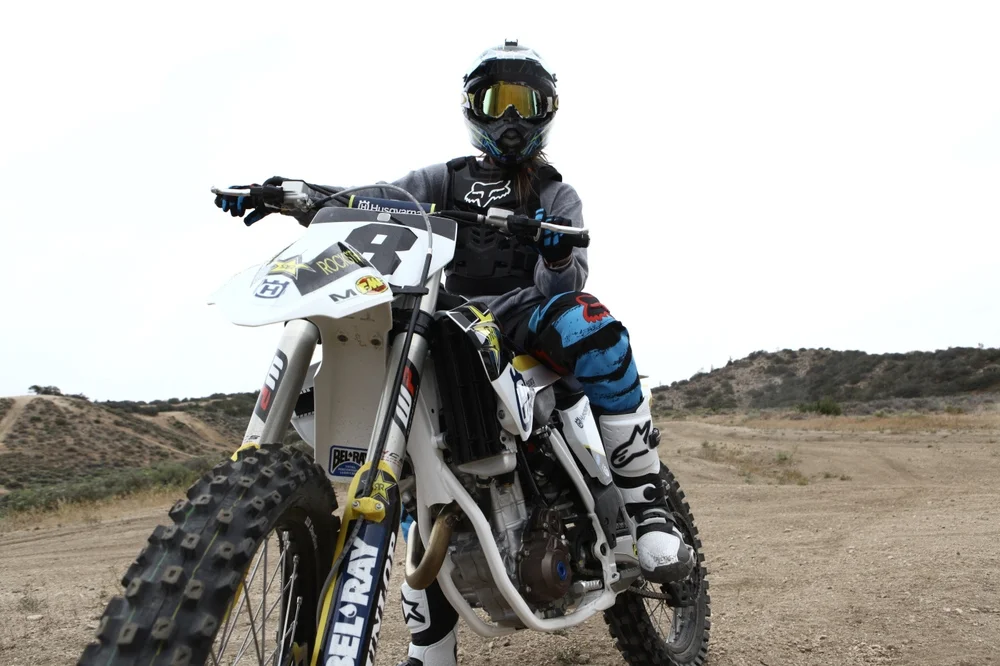 Me about to rip for the first time ever on a Husky! Photo by @lohdy (under helmet I am petrified)