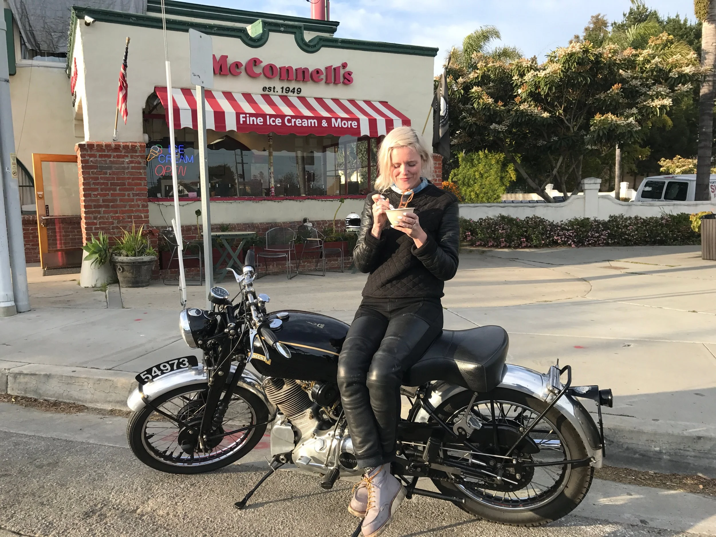 Ice cream pit stops (always a good idea) Joy head to toe in Red Wing and ATWYLD