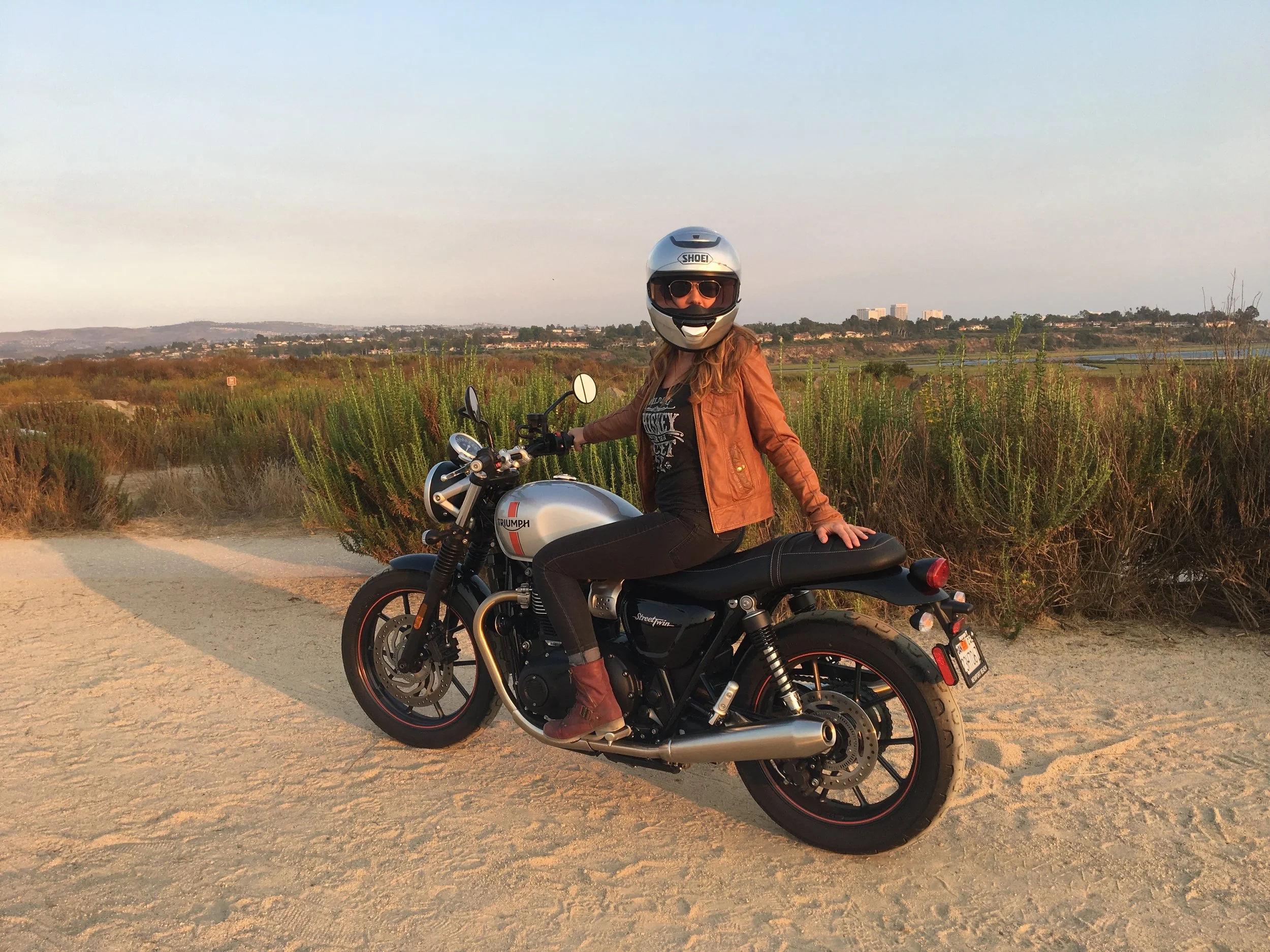 BUILT FOR FUN. The new Street Twin combines a low seat height and accessible riding position with an exciting and responsive new engine. Photo by Marcella Rasmussen