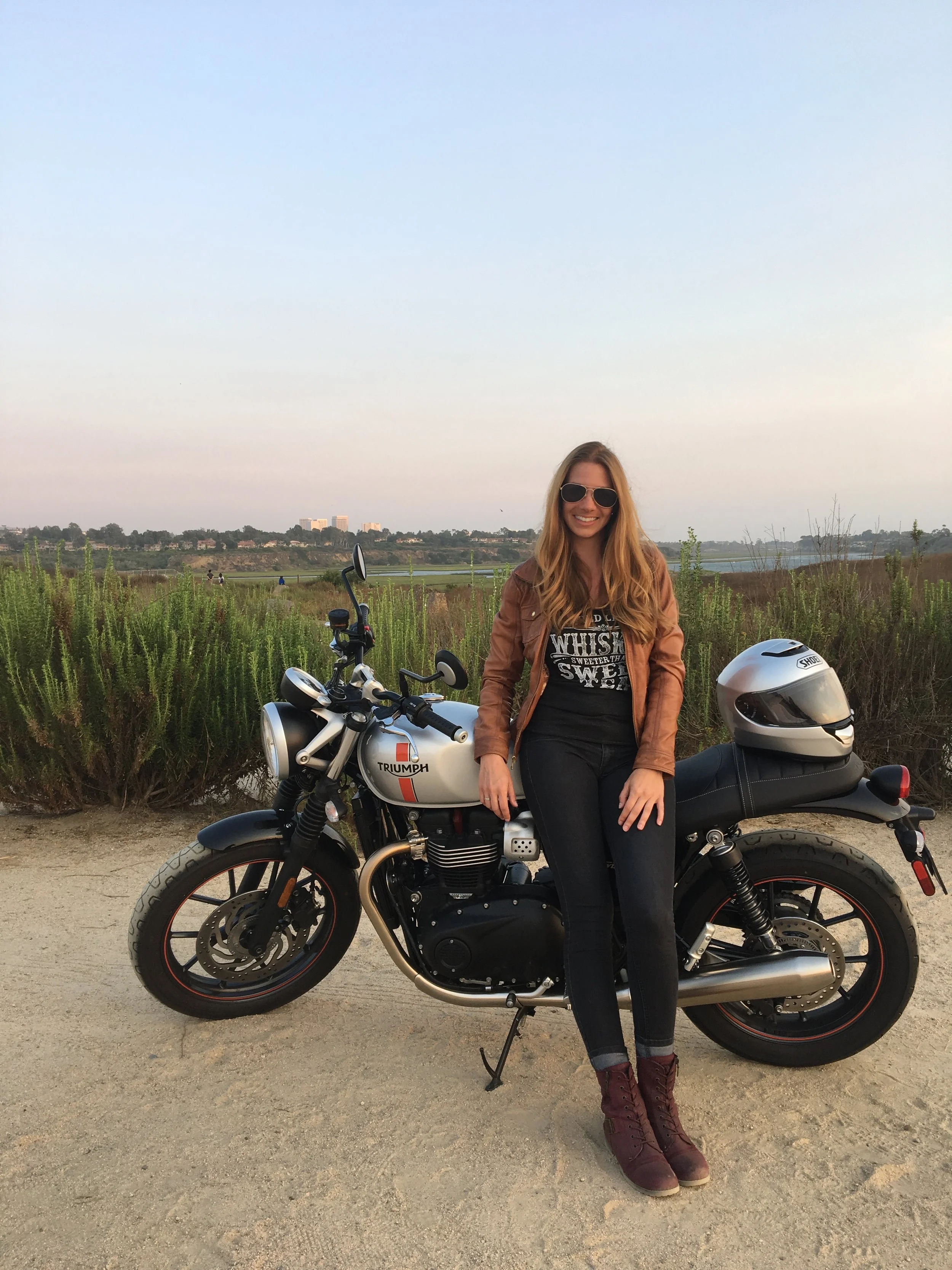 BUILT FOR FUN. The new Street Twin combines a low seat height and accessible riding position with an exciting and responsive new engine. Photo by Marcella Rasmussen