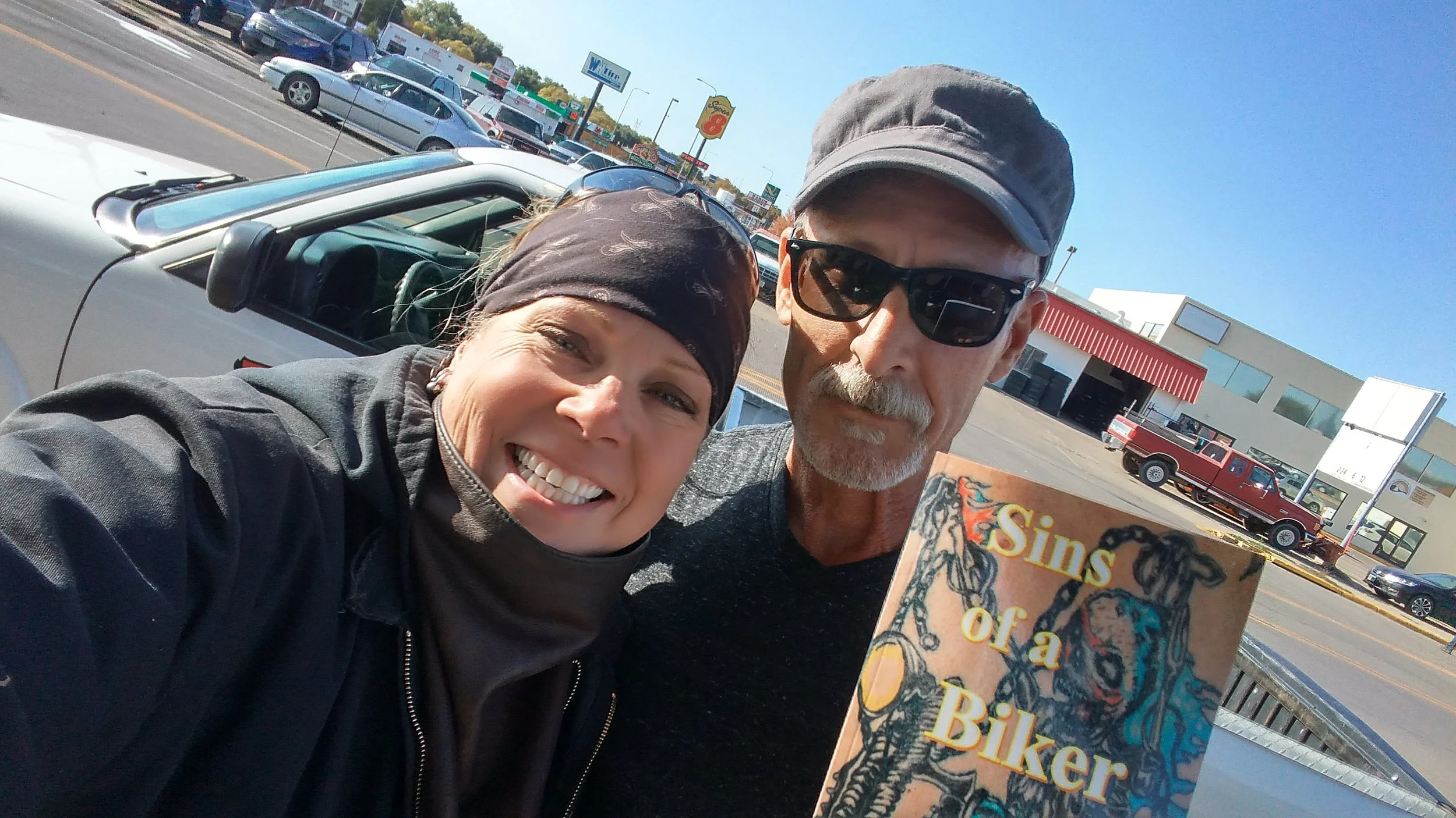 Rich Hatheway and his book of poetry, “Sins of a Biker”