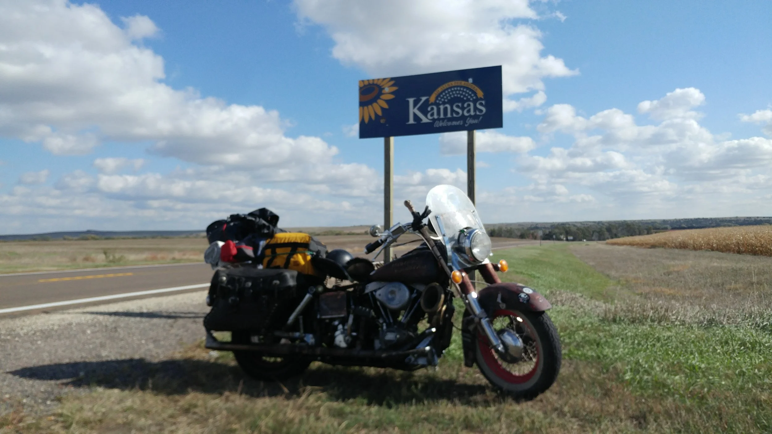 Made it to Kansas on Highway 83
