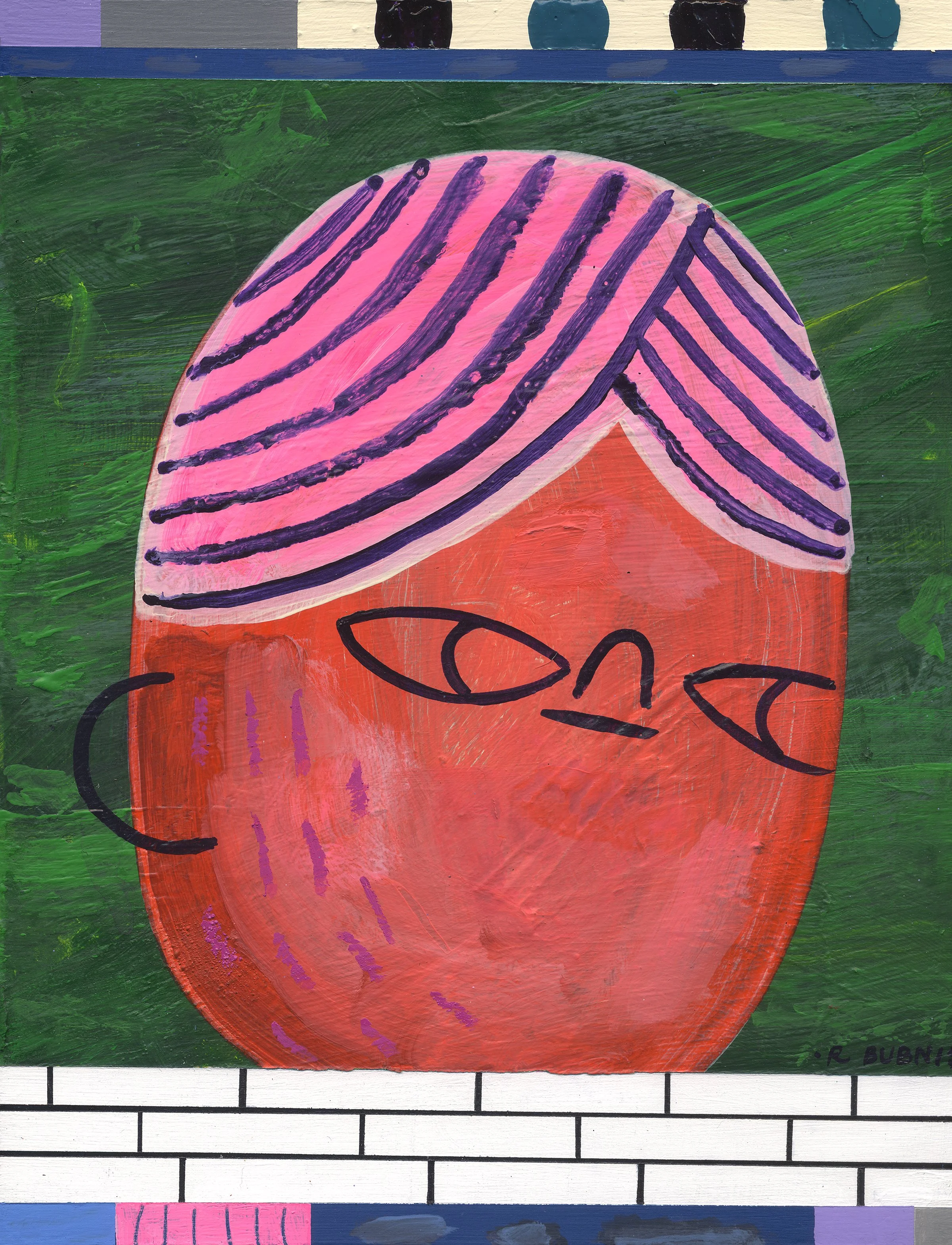 “Head On The Tile” by Ryan Bubnis - $450
