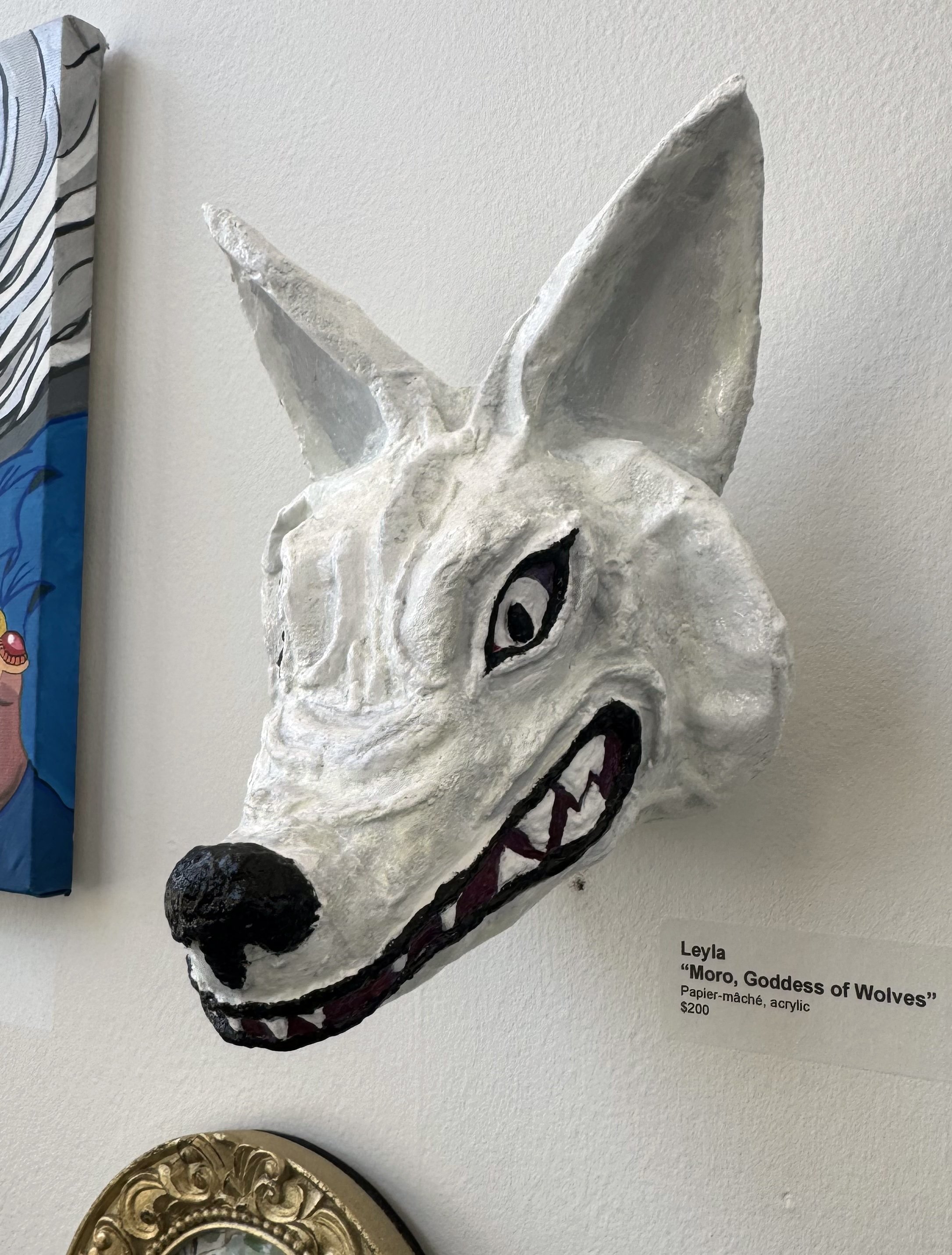 “Moro, Goddess of Wolves” by Leyla - $200