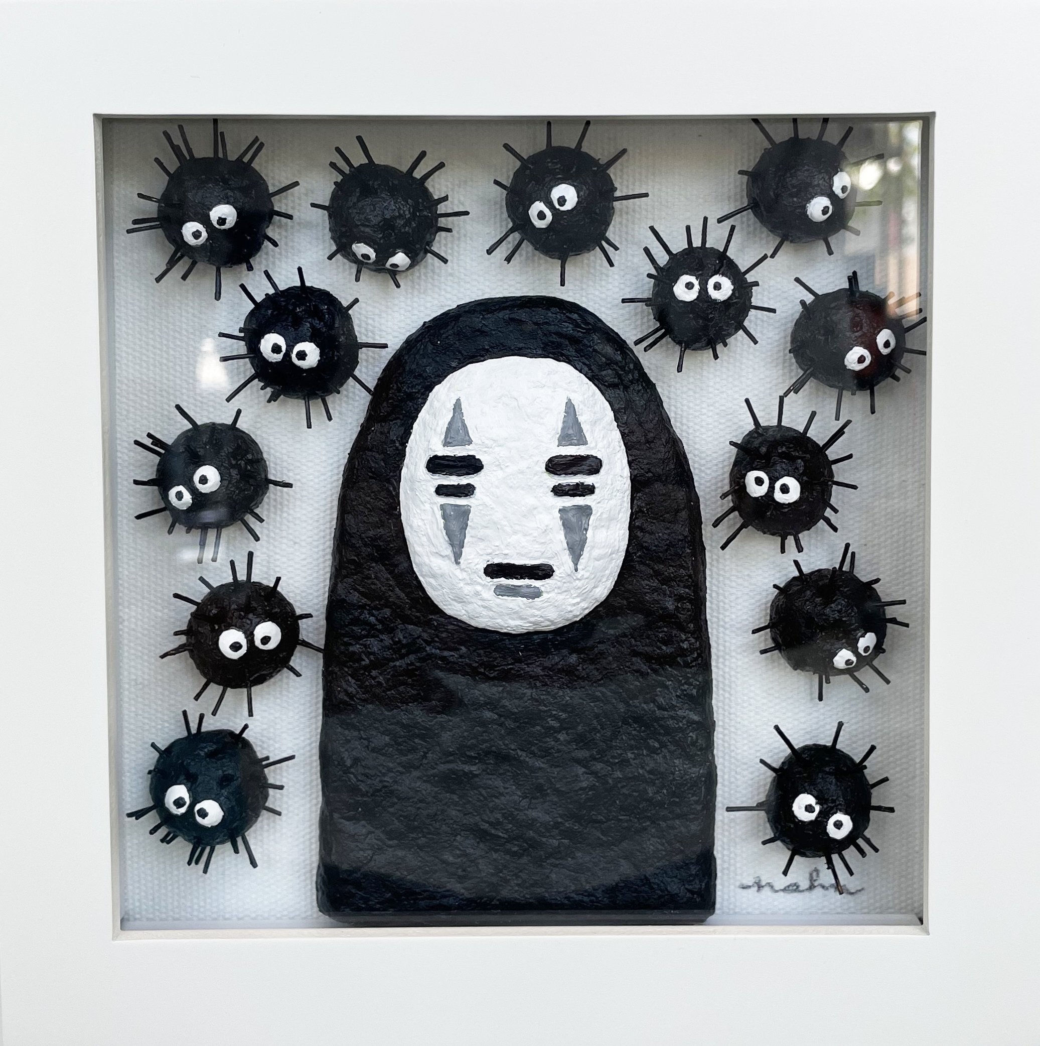 “One Is The Loneliest Number (Kaonashi & Susuwatari)” by Nancy Ahn - SOLD