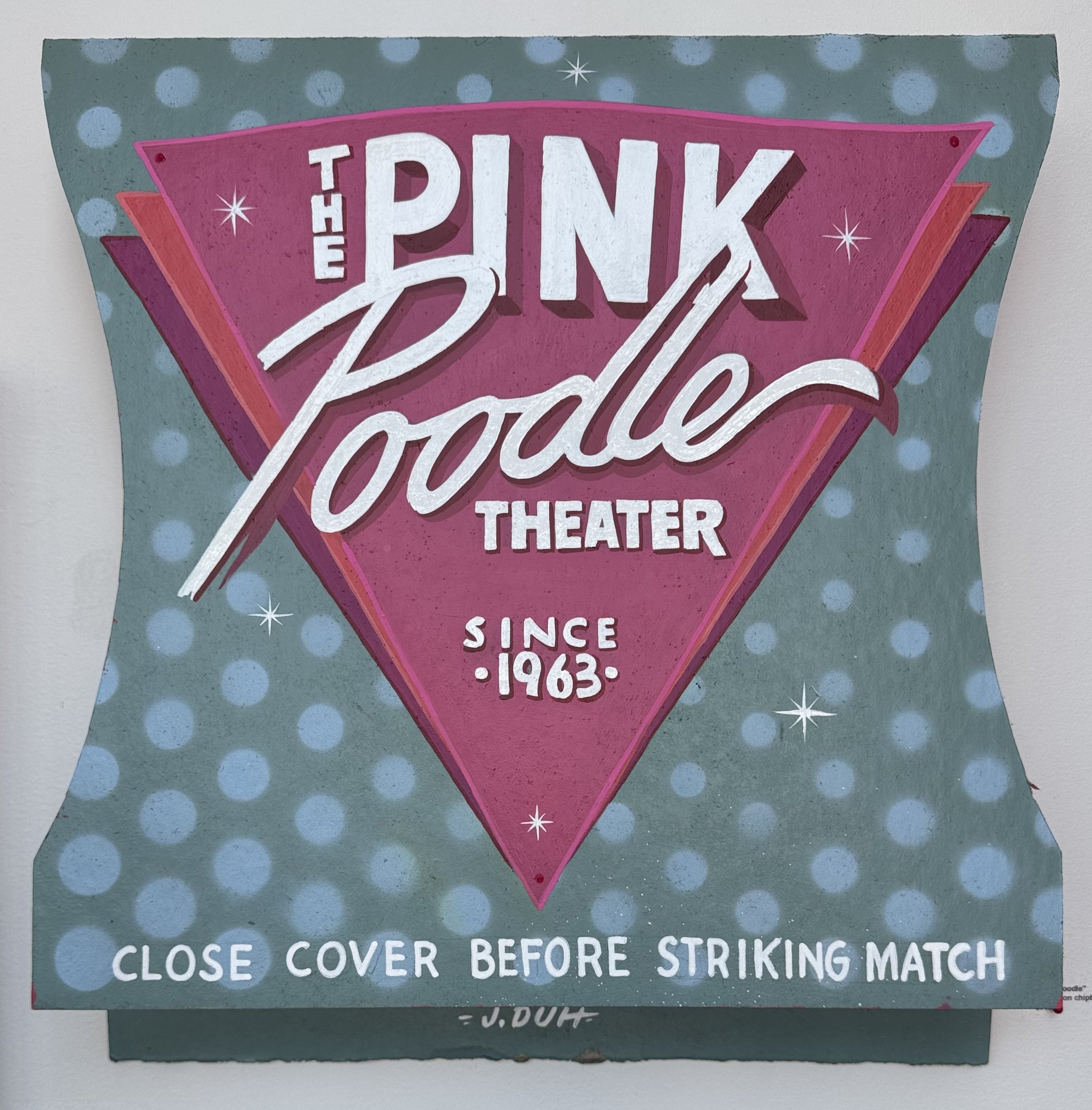 Pink Poodle by J.Duh - SOLD
