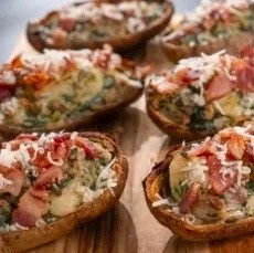 Twice-Baked Spinach Potatoes