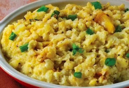 Garlic and Gouda Mashed Cauliflower
