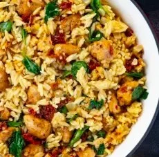 Chicken Orzo Alfredo