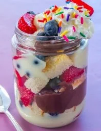 Berry Pound Cake Jars