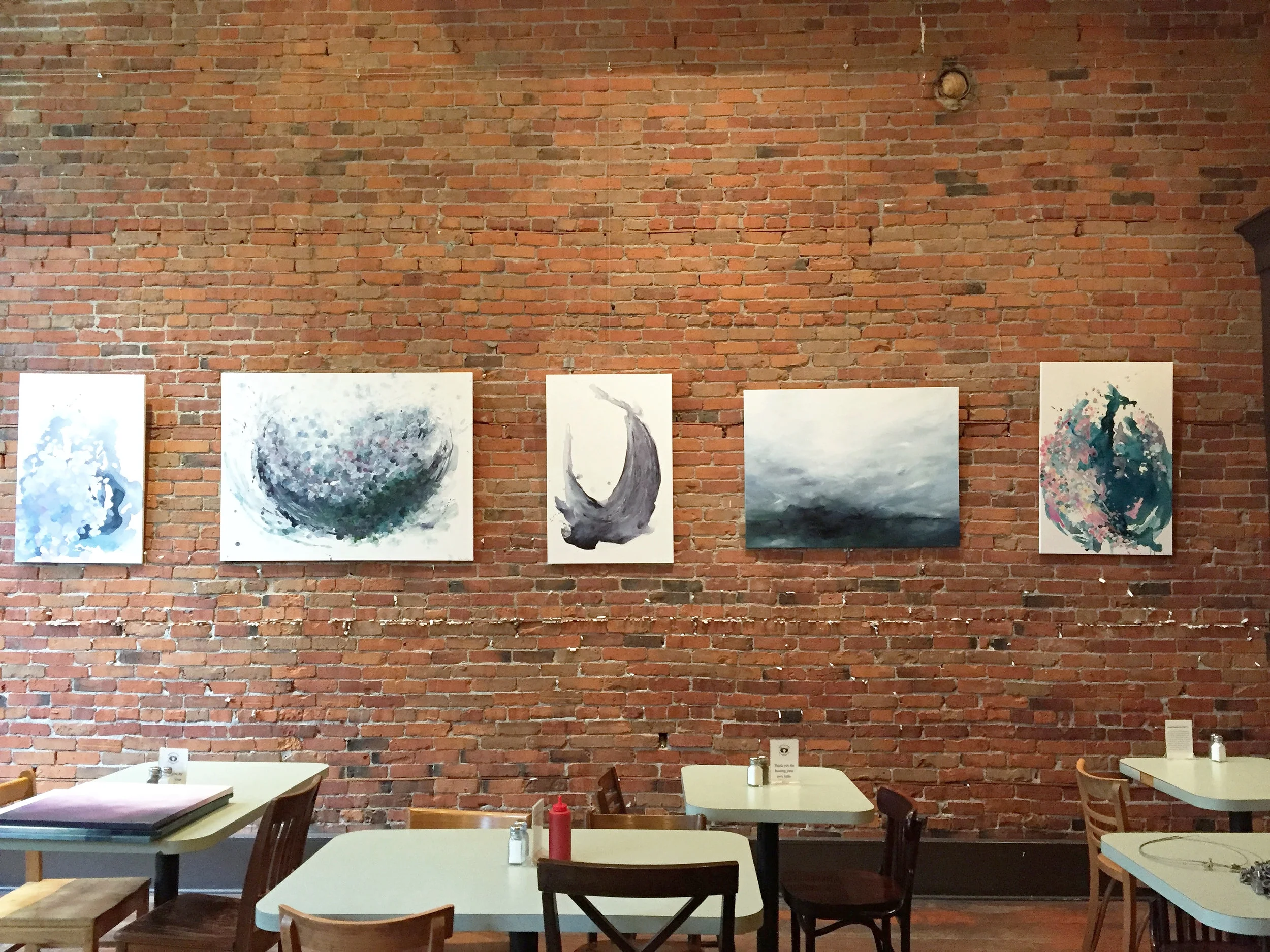 Artist Kendra Castillo. bright & energetic original abstract paintings