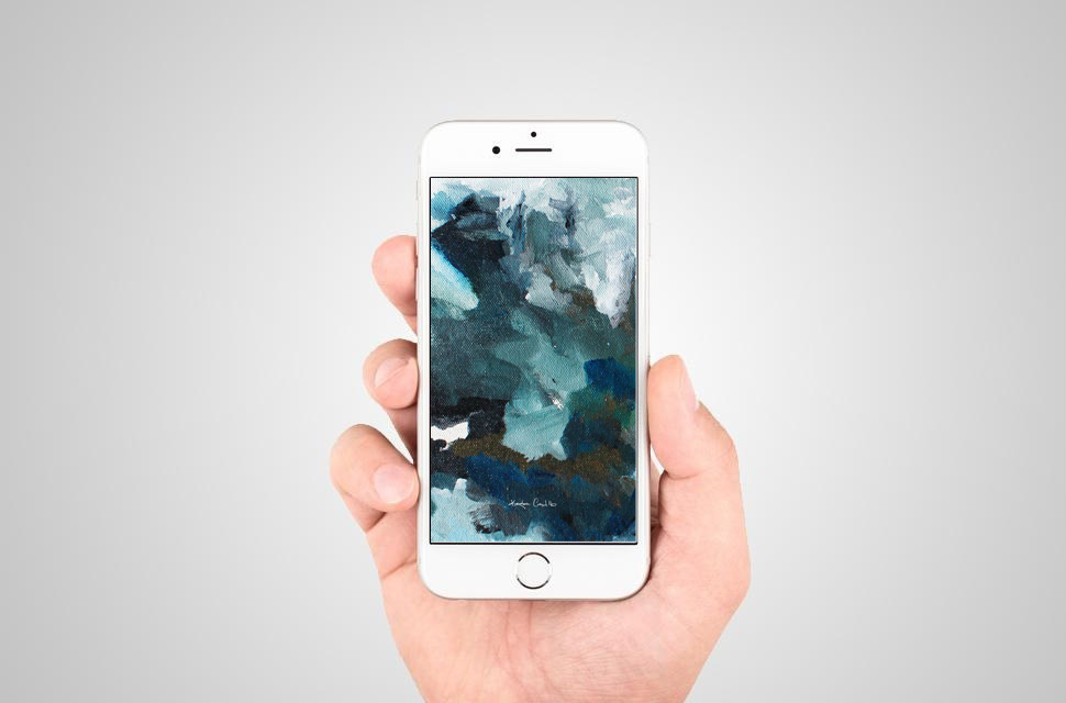 Instant Abstract Art Wallpaper Download for your Phone Devices. Artwork by Kendra Castillo - View More: www.kendracastillo.com