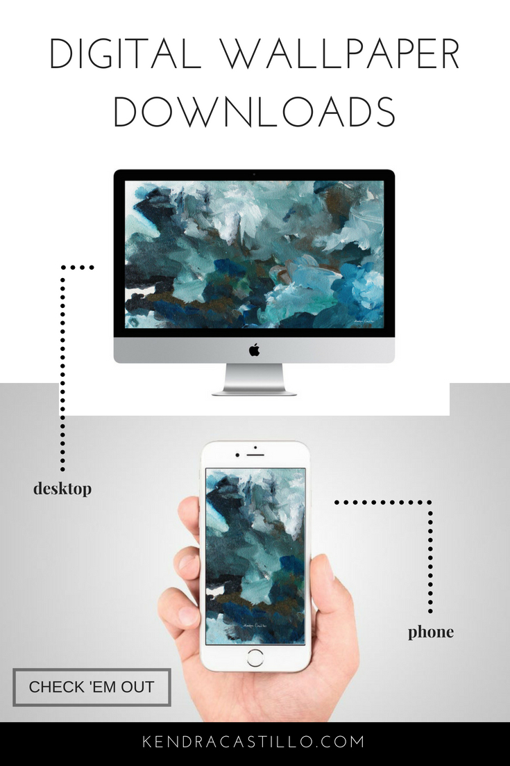 Instant Abstract Art Background Downloads for your Phone & Computer Devices. Artwork by Kendra Castillo - View More: www.kendracastillo.com