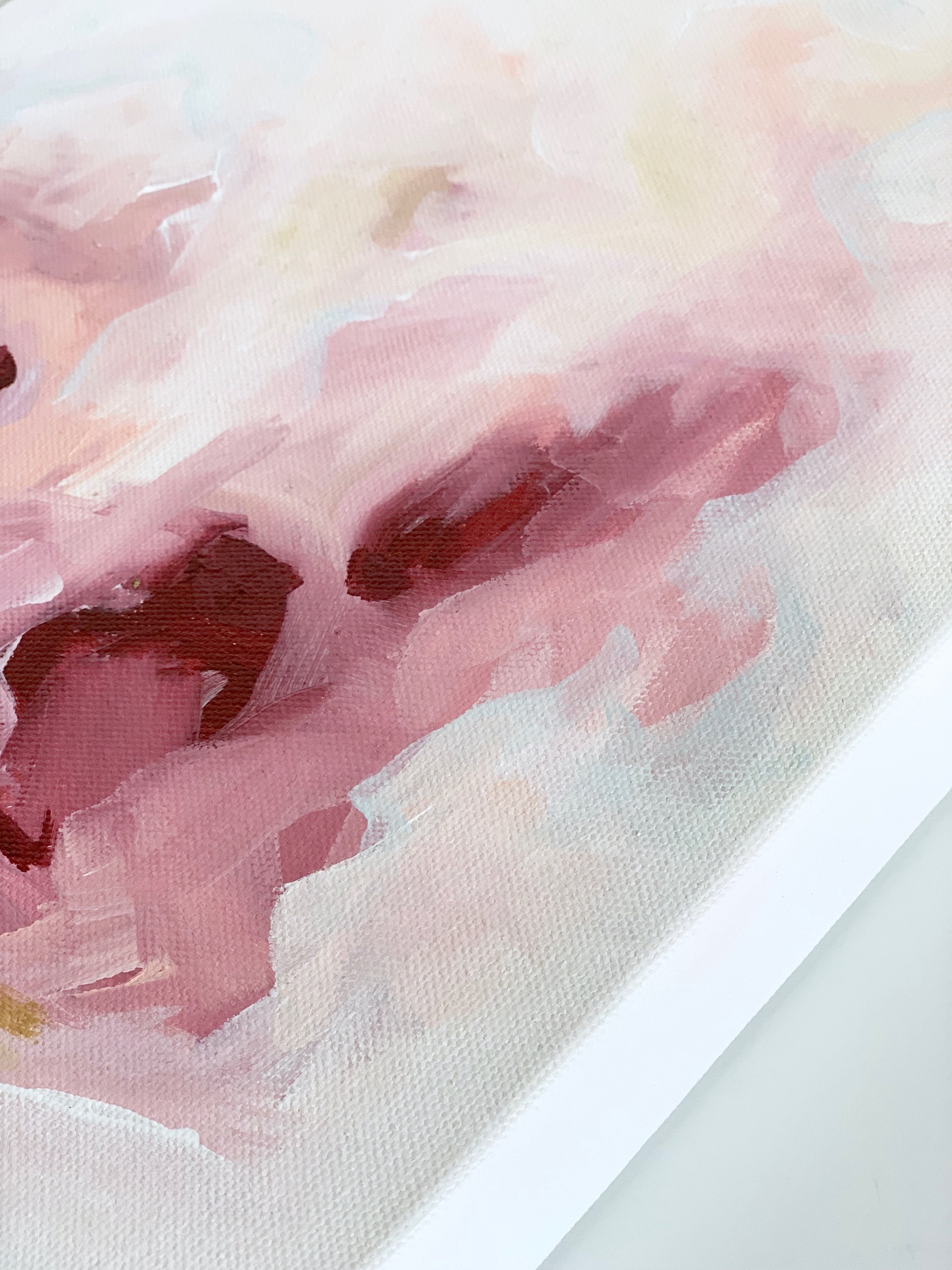 New In Town no.1 - an original abstract painting by Kendra Castillo. View more available work at www.kendracastillo.com #interiordesign #wallart #artcollector #artwork #orginalpainting #pinkabstract