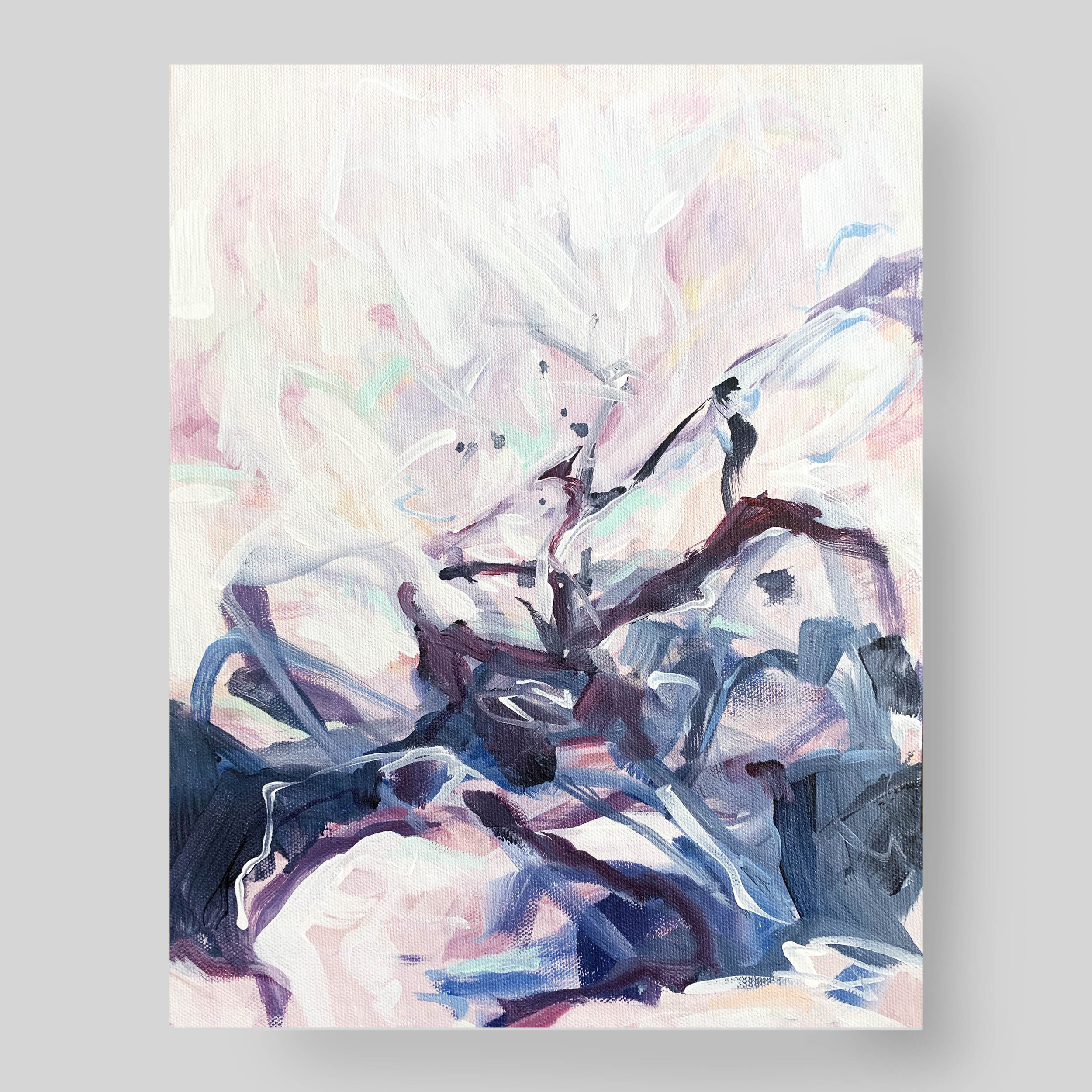 Breaking Through - 11x14 original abstract painting on canvas by Kendra Castillo