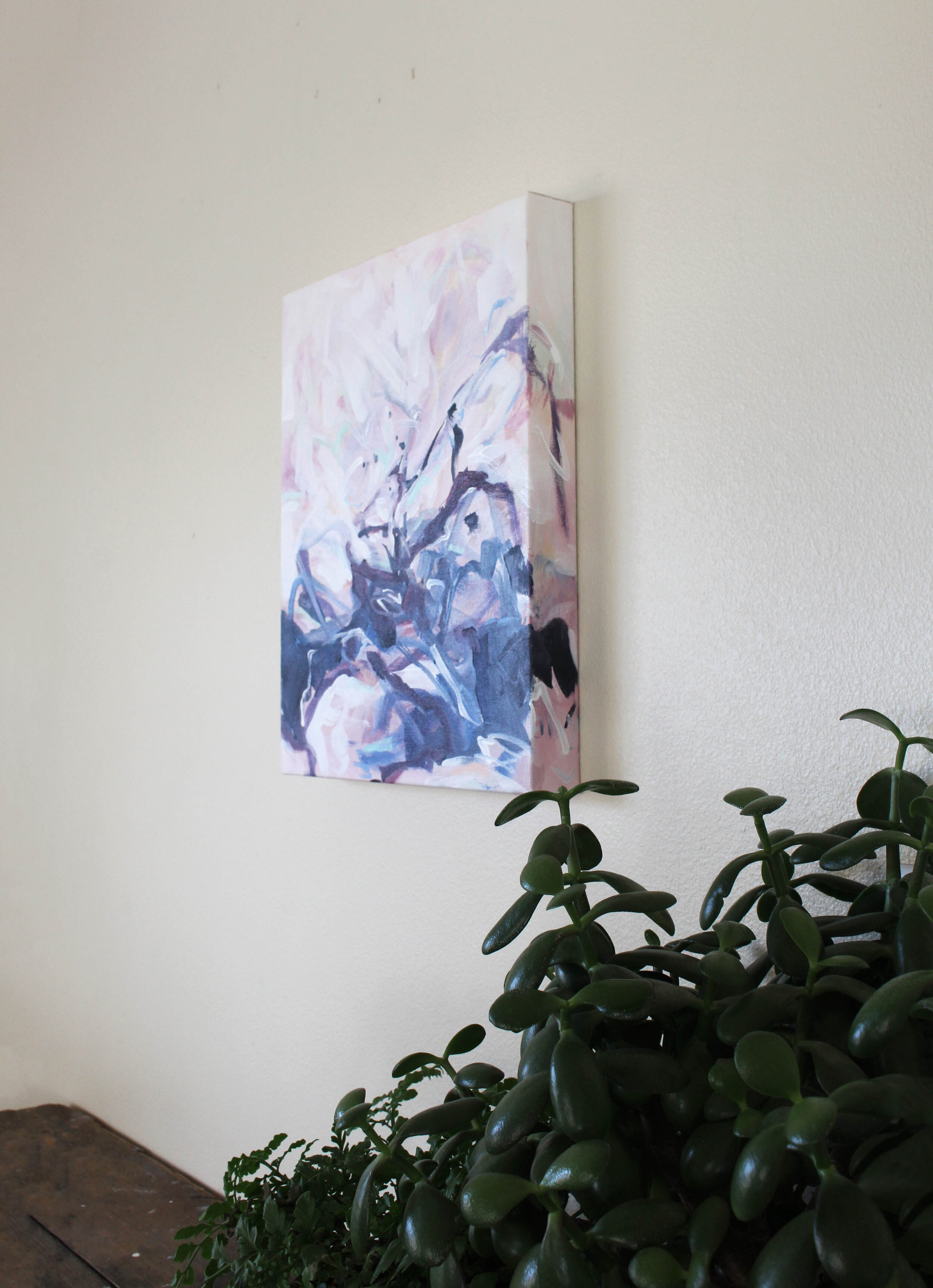 Breaking Through - 11x14 original abstract painting on canvas by Kendra Castillo