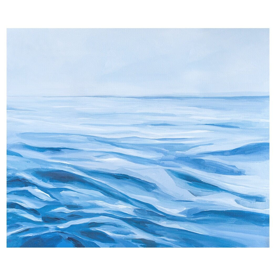 Jumping In - Horizontal Print by Kendra Castillo, Water Painting