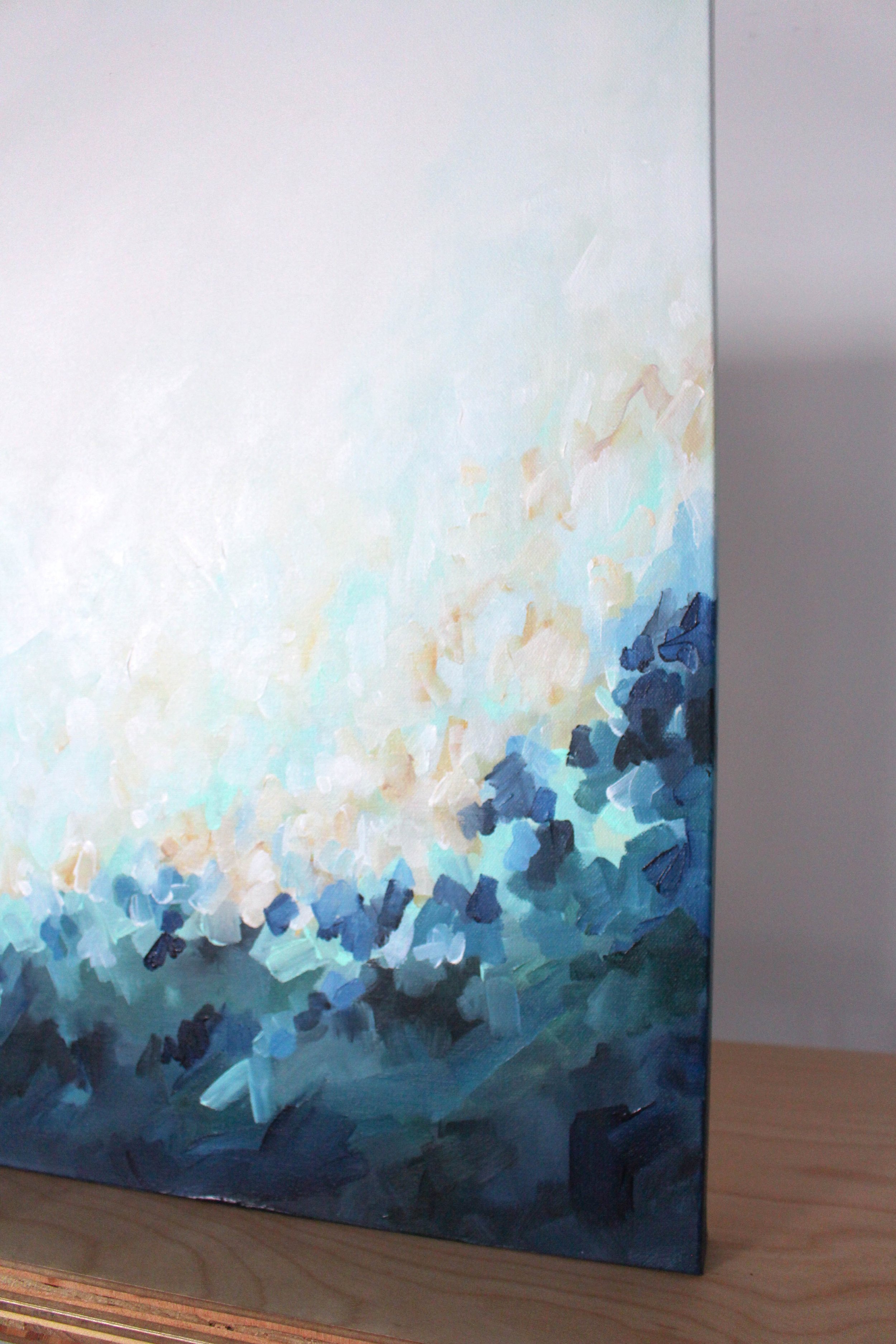 Dancing Lights - 20x24 Original abstract canvas painting by Kendra Castillo