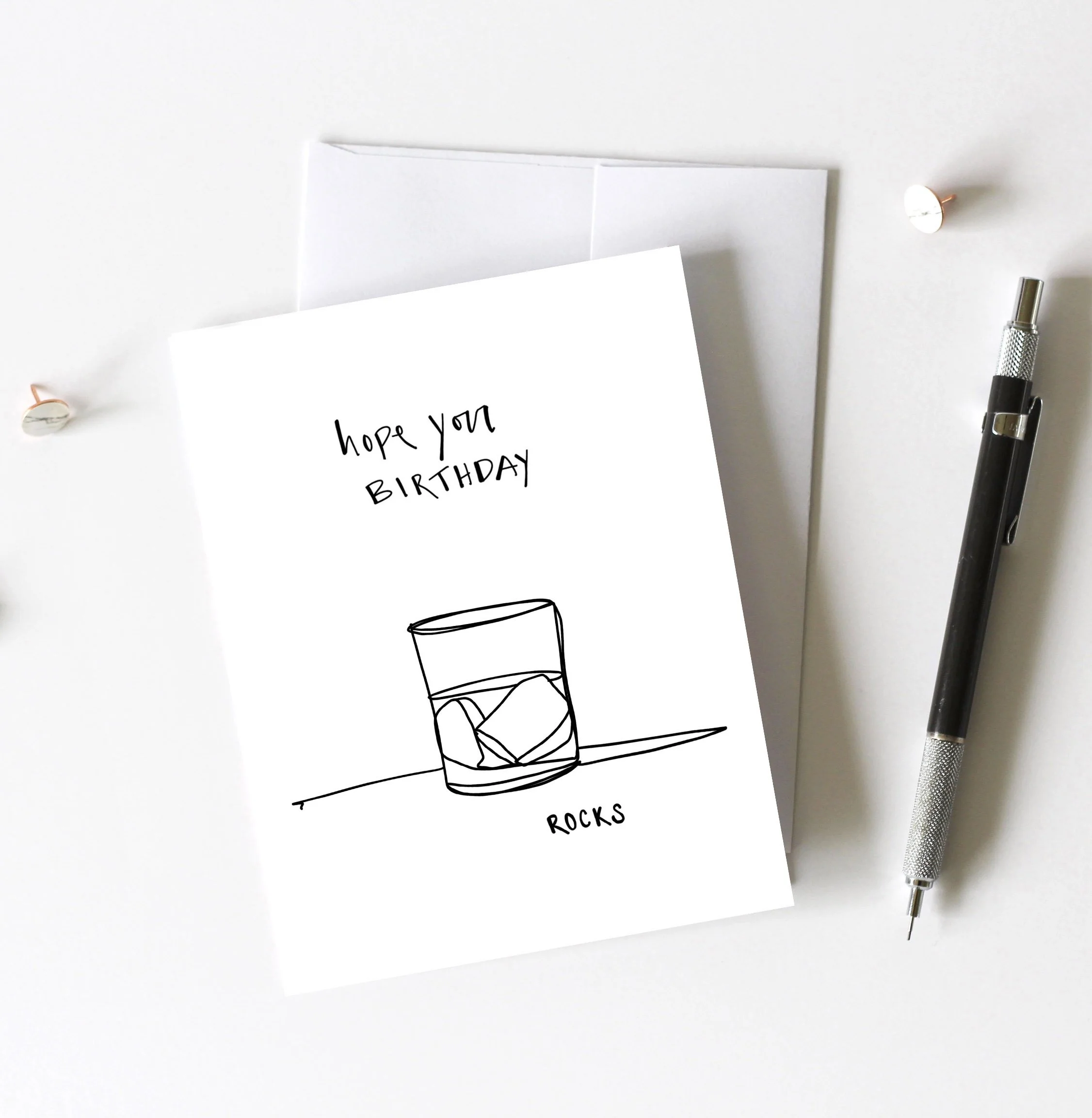 Hope Your Birthday Rocks printable card — Kendra Castillo