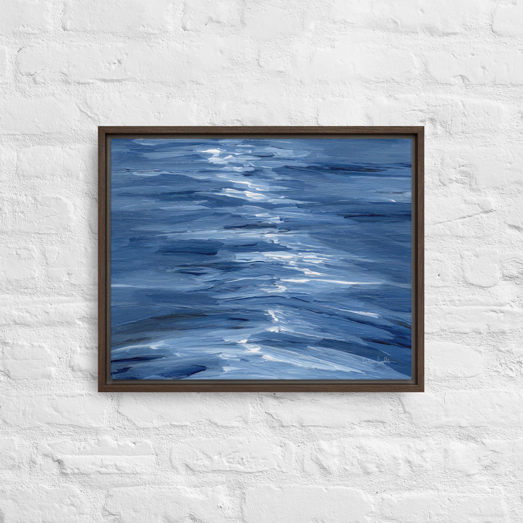 "Starlight Kiss" - calming water painting by Kendra Castillo