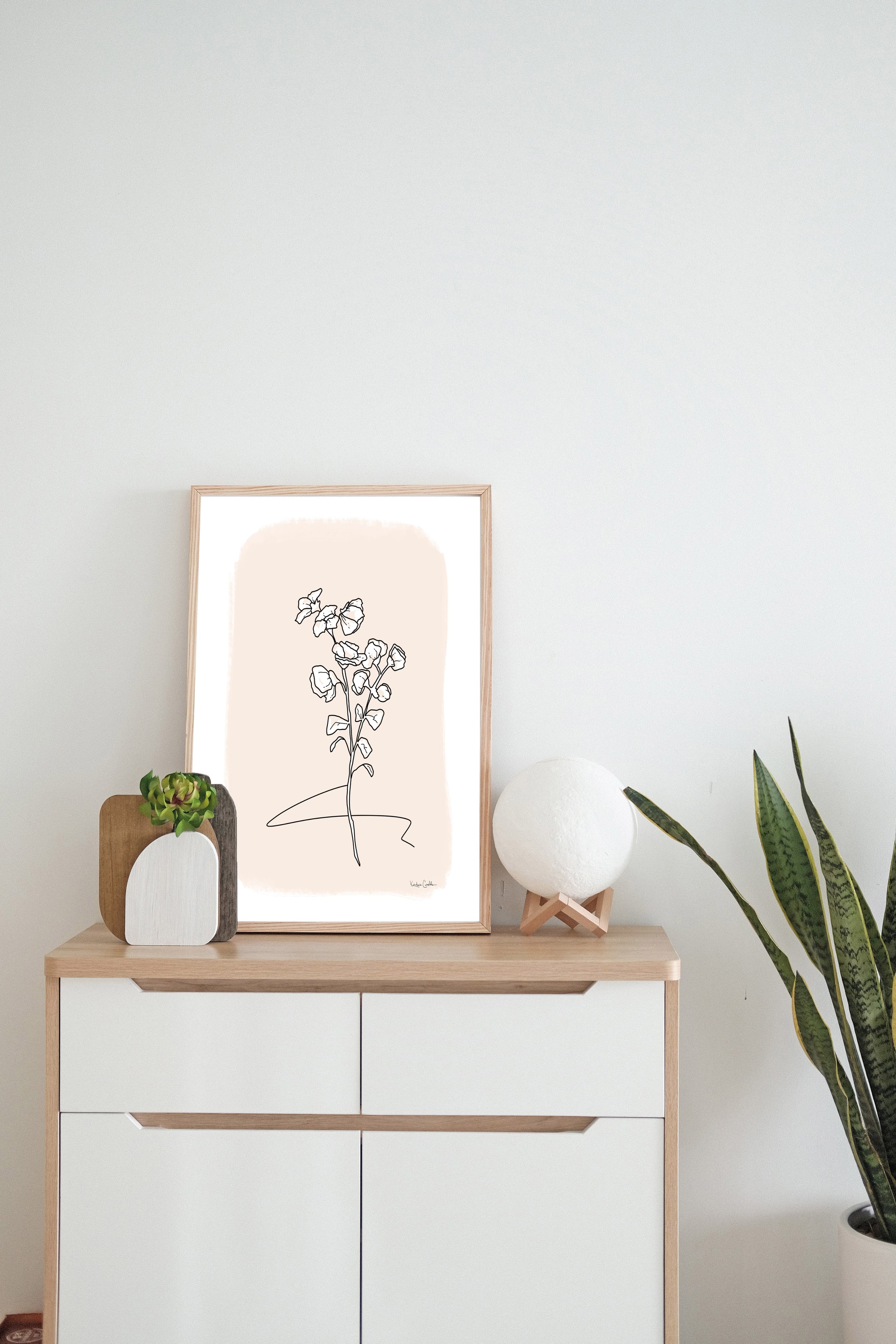 Sweet Pea - April Birth Month Flower Illustration Print