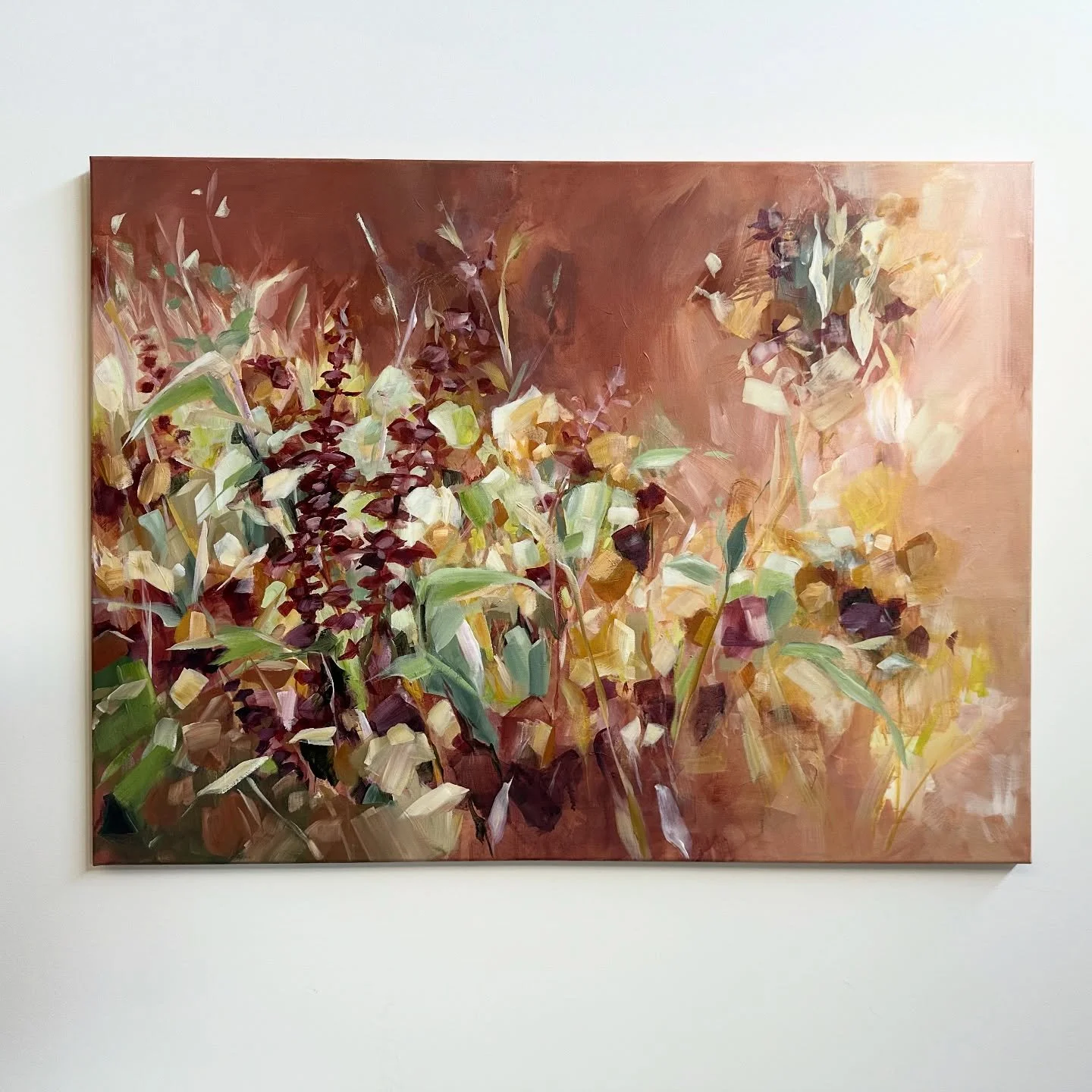 &ldquo;In Bloom&rdquo; a 30x40 original painting that will be apart of my COLORS OF SUMMER collection &mdash; coming this Saturday at 3:00pm PST! 9/20/25

There are only 2 originals in this series, if you want a chance to collect one of them make sur