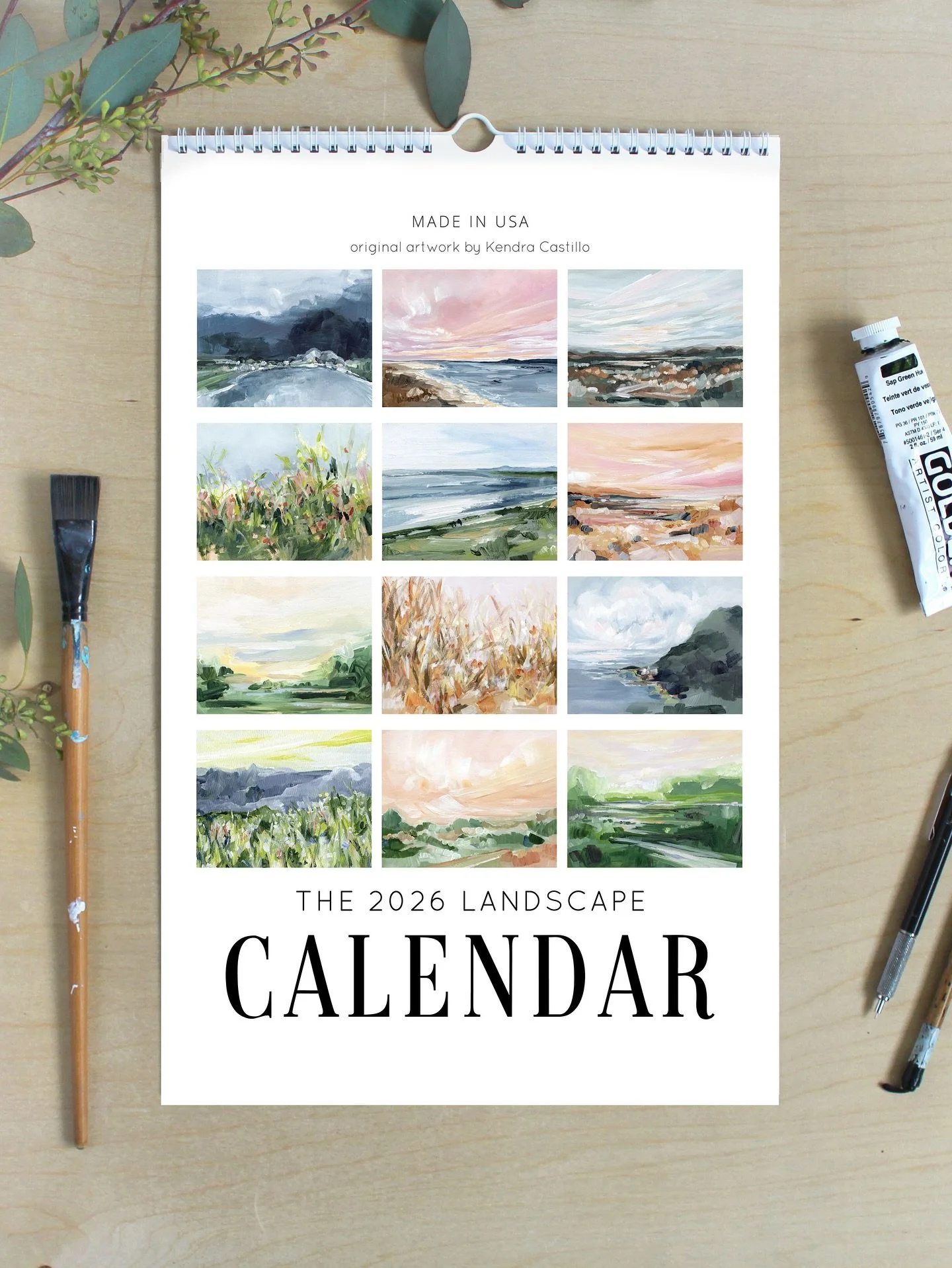 The 2026 calendar is inspired by landscapes that have been holding space in my mind &mdash; preorders open on Friday at a discounted price for only a few days! 

Make sure you&rsquo;re on my email list to get notified 

🏷️ calendar, wall art, abstra