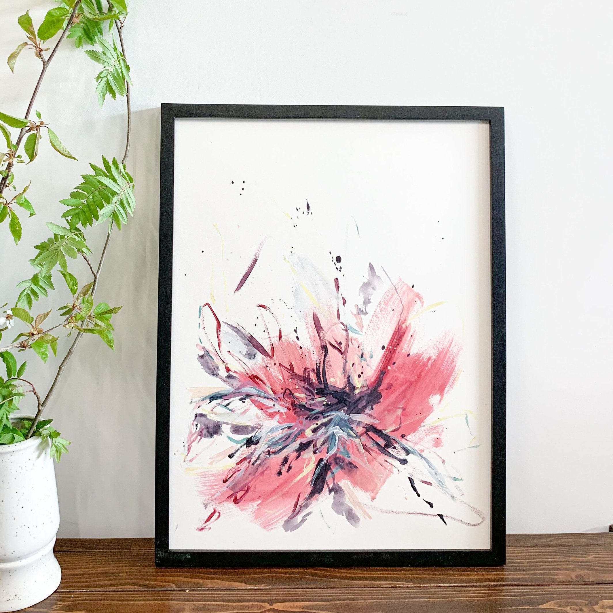 Catching Sunbeams - 18x24 acrylic on paper. Original painting by Kendra Castillo