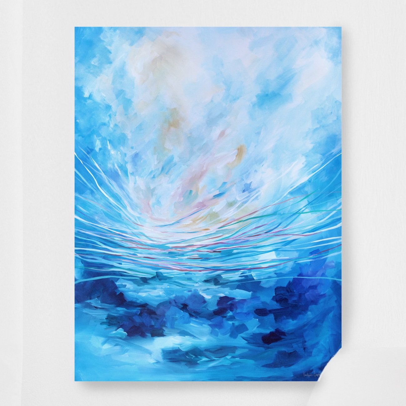 Kendra Castillo. impressionistic acrylic landscape