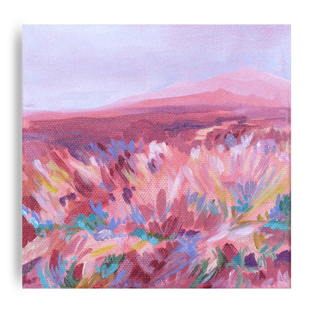 Pink Fields - 6x6
