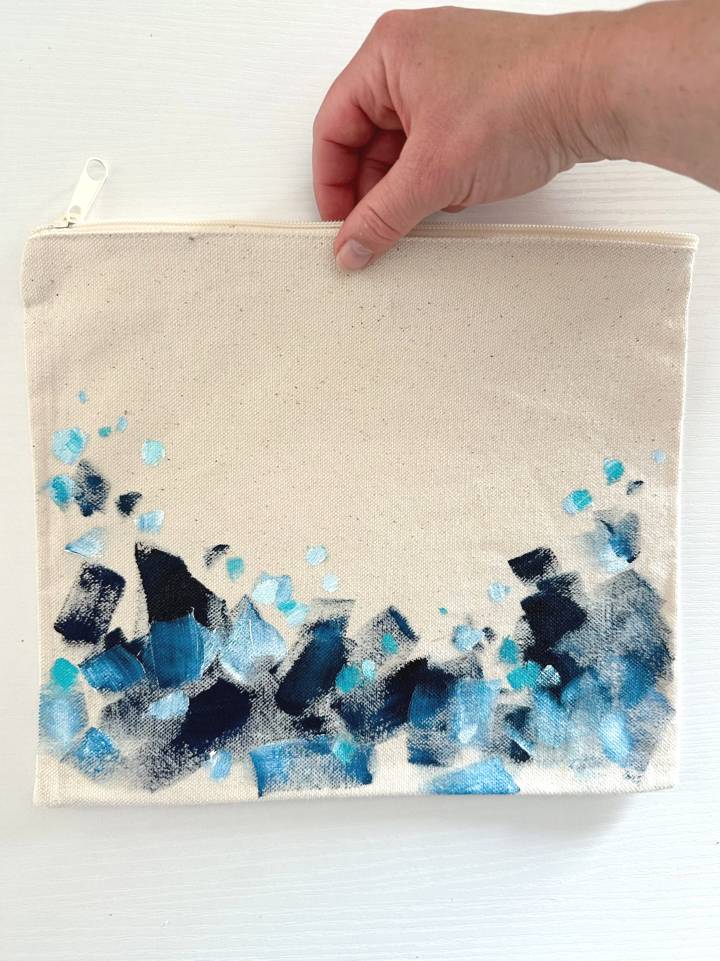 hand painted pouches