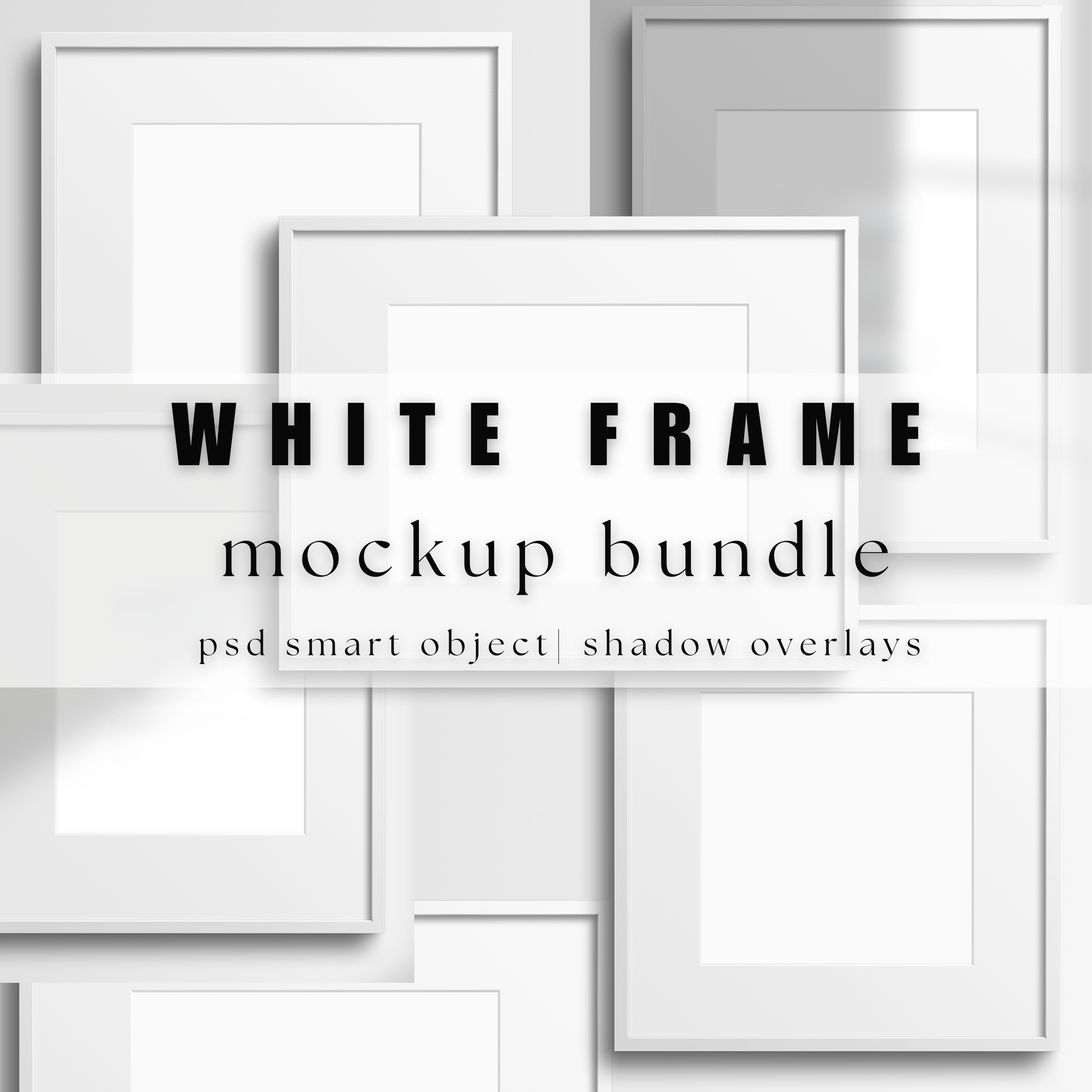 White Frame Mockup BUNDLE