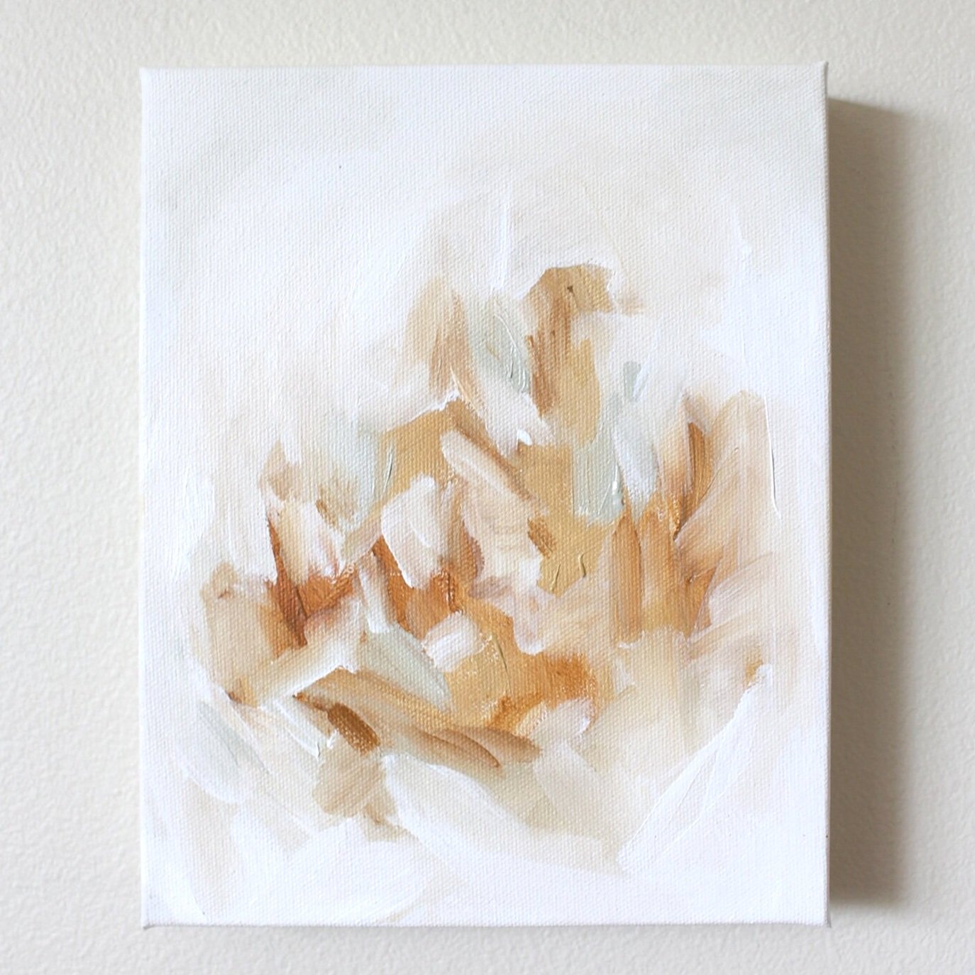 Peace Within - 8x10 original abstract painting on canvas by Kendra Castillo