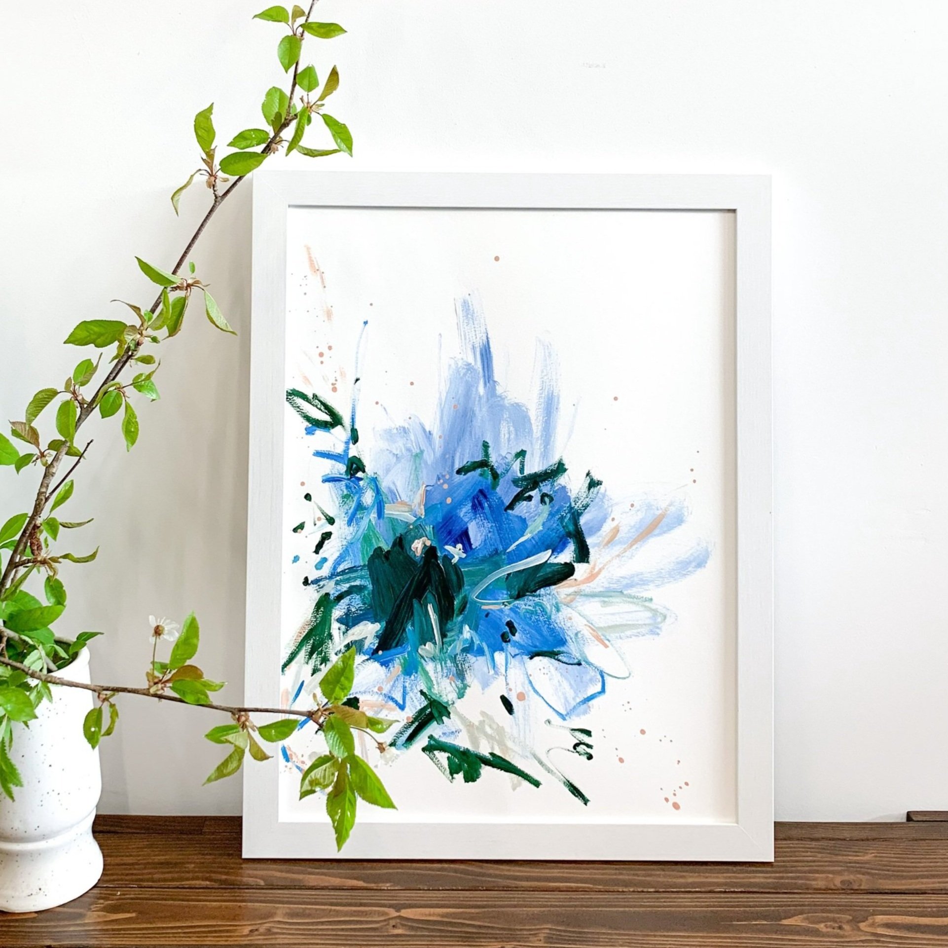 Easy Breezy - 18x24 acrylic on paper. Original painting by Kendra Castillo