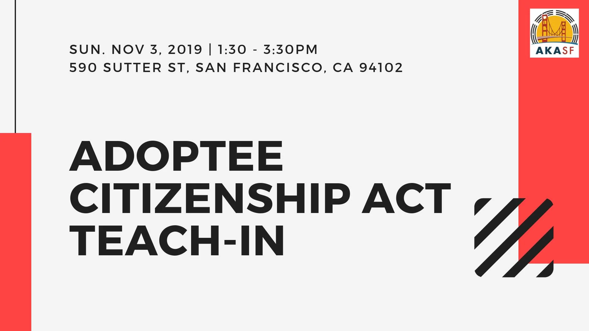Adoptee Citizenship Act Teach-in