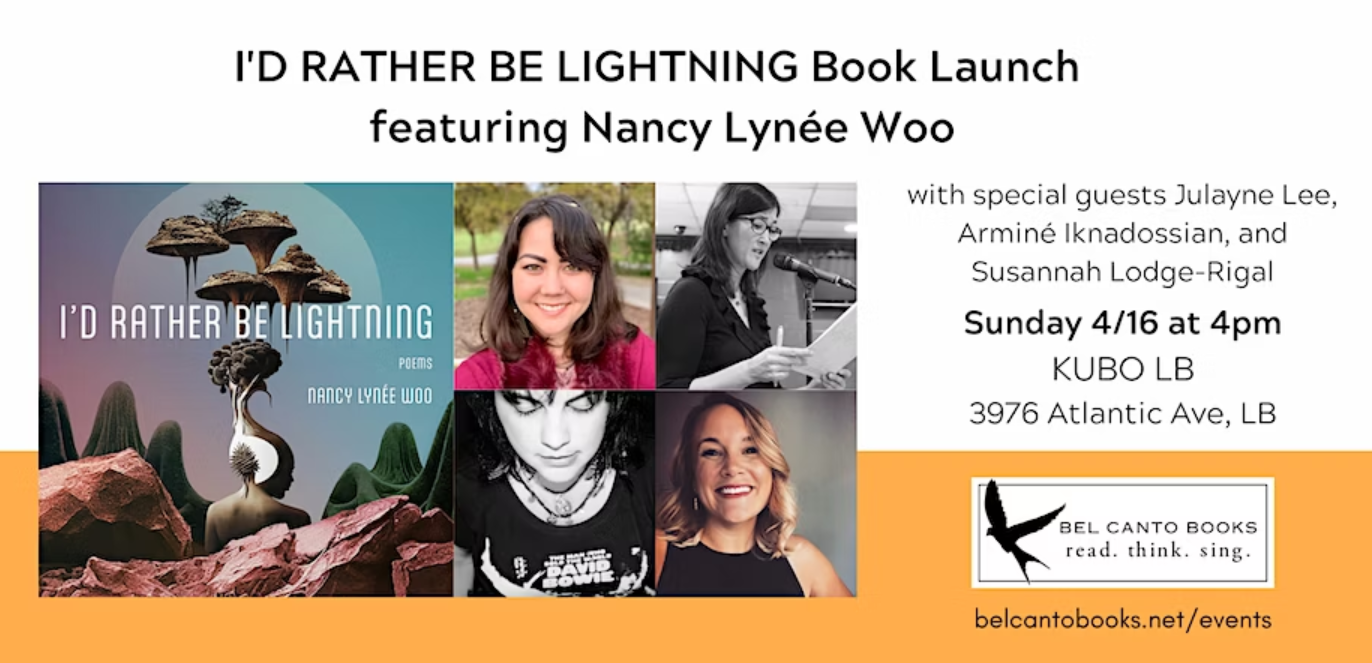 POSTPONED: I'D RATHER BE LIGHTNING Book Launch featuring Nancy Lynée Woo