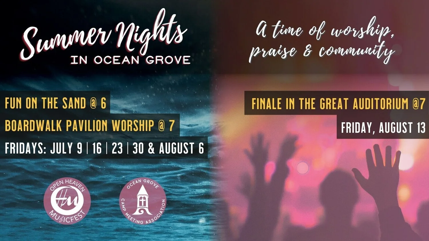 Summer Night of Worship in Ocean Grove