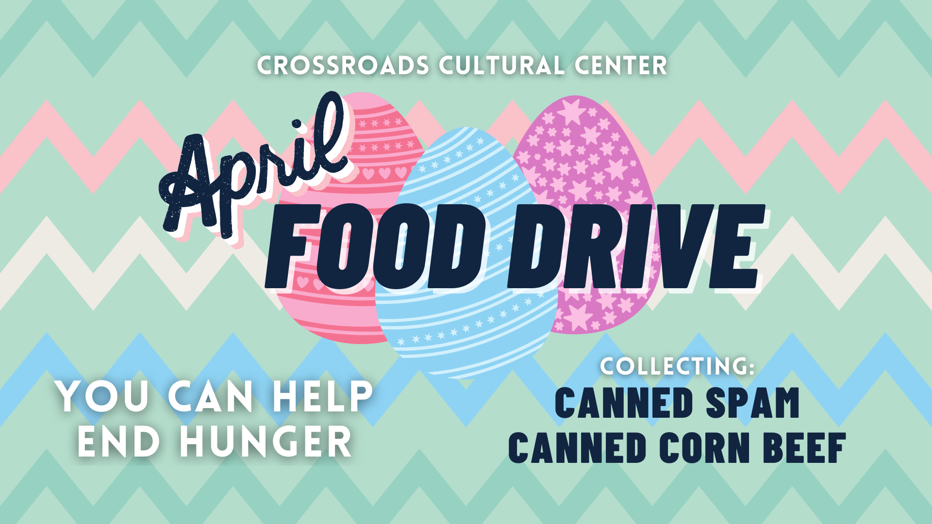 April Food Drive: Canned Spam &amp; Canned Corn Beef