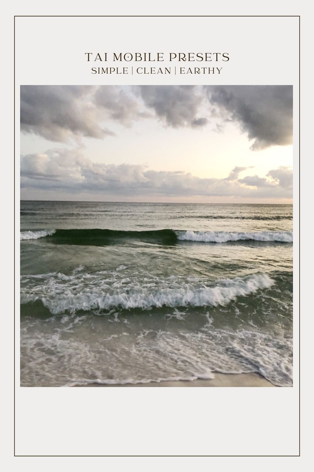 edited photo of florida beach and waves