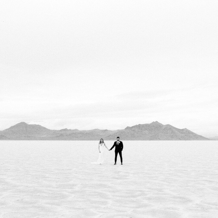 POV: Your photographer brings a roll of black and white film to your Salt Flats wedding.​​​​​​​​
-​​​​​​​​
You might be wondering if I'm ever going to stop posting these photos, and the answer is a hard no.​​​​​​​​
-​​​​​​​​
I hope all of you plannin