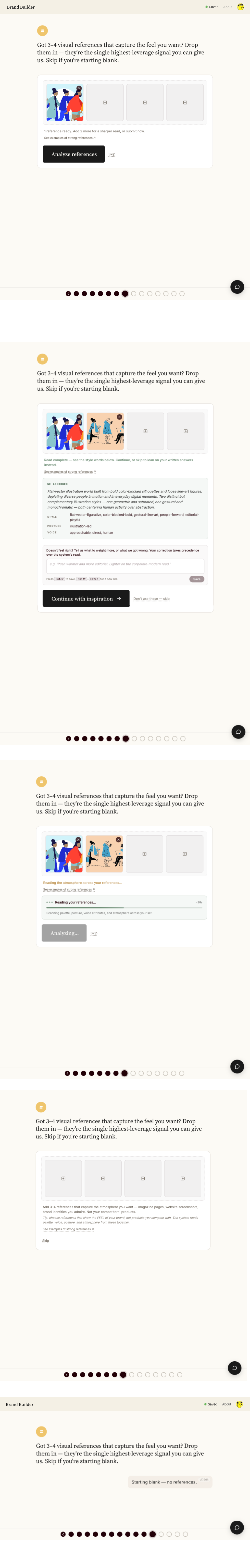 Upload inspiration