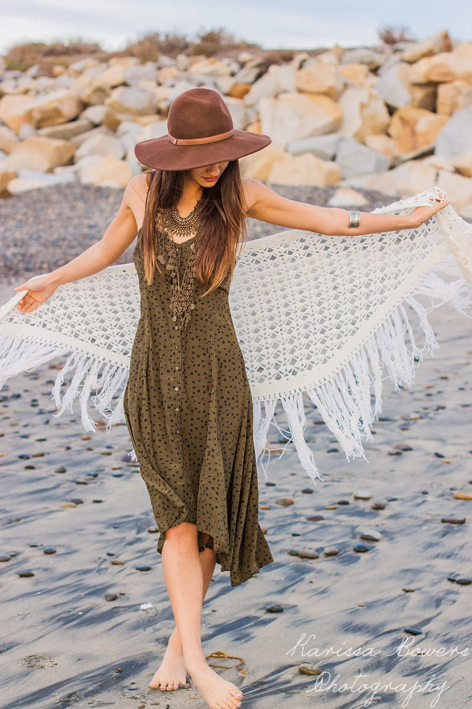 Boho beach look