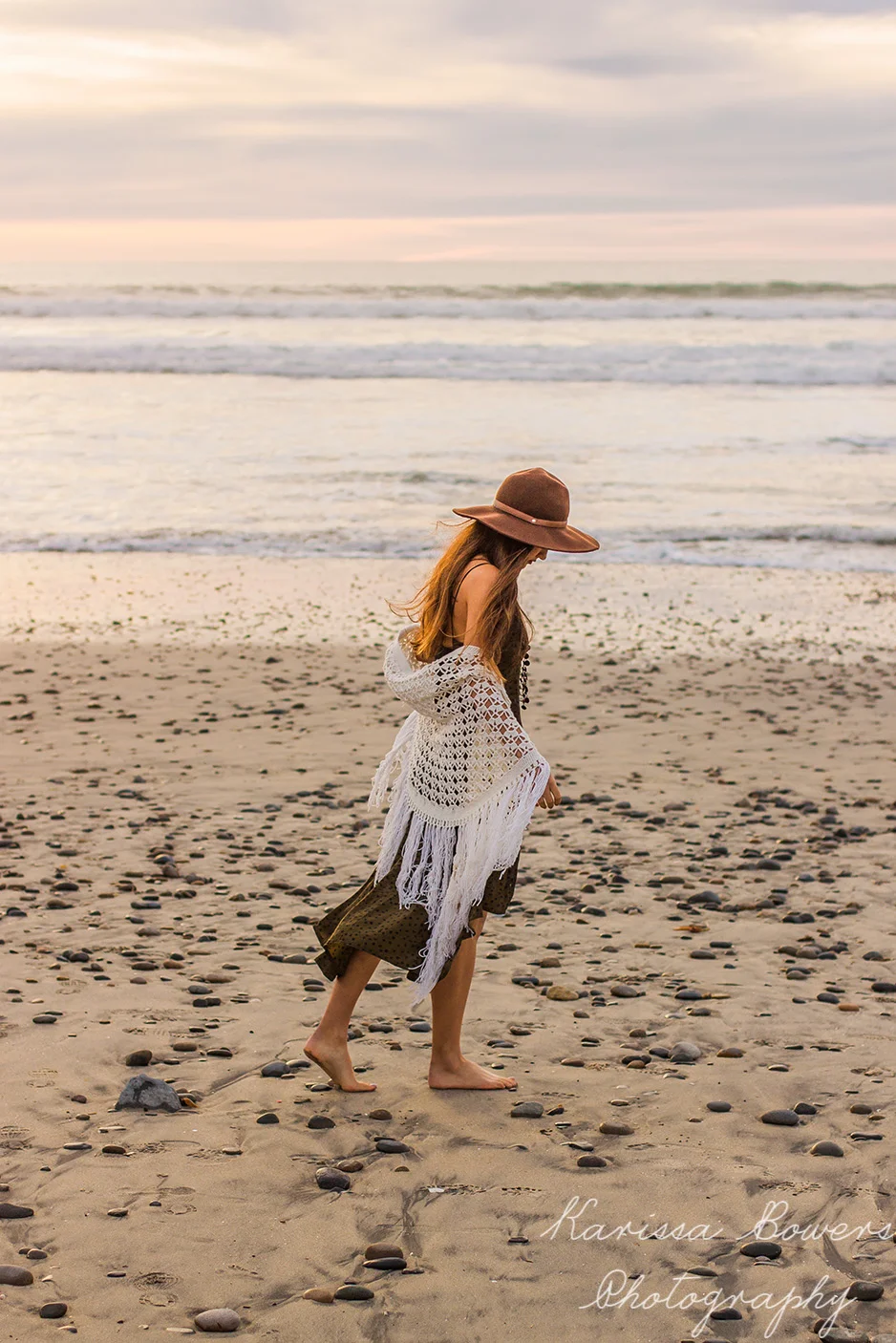Beach portrait session