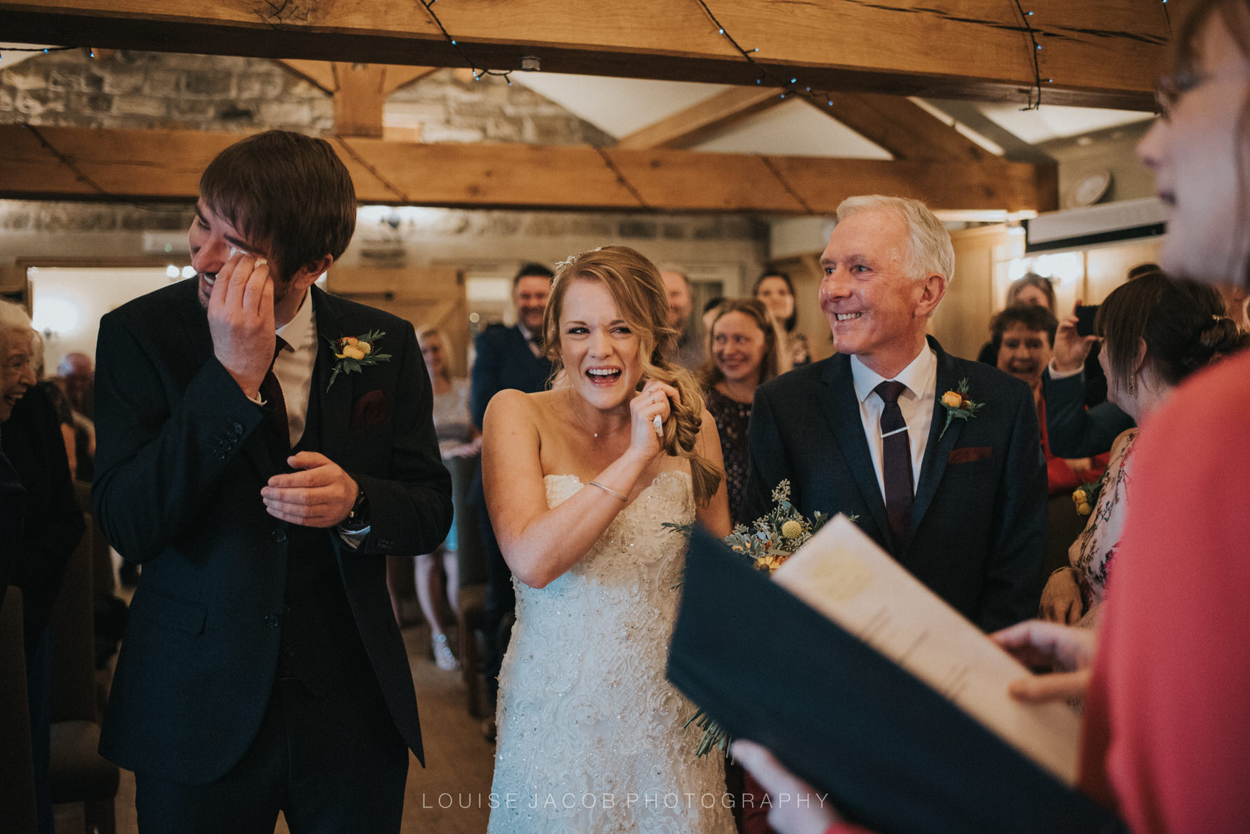 Cheshire Unposed Documentary Wedding Photography at The Red Lion and Manor, Burnsall